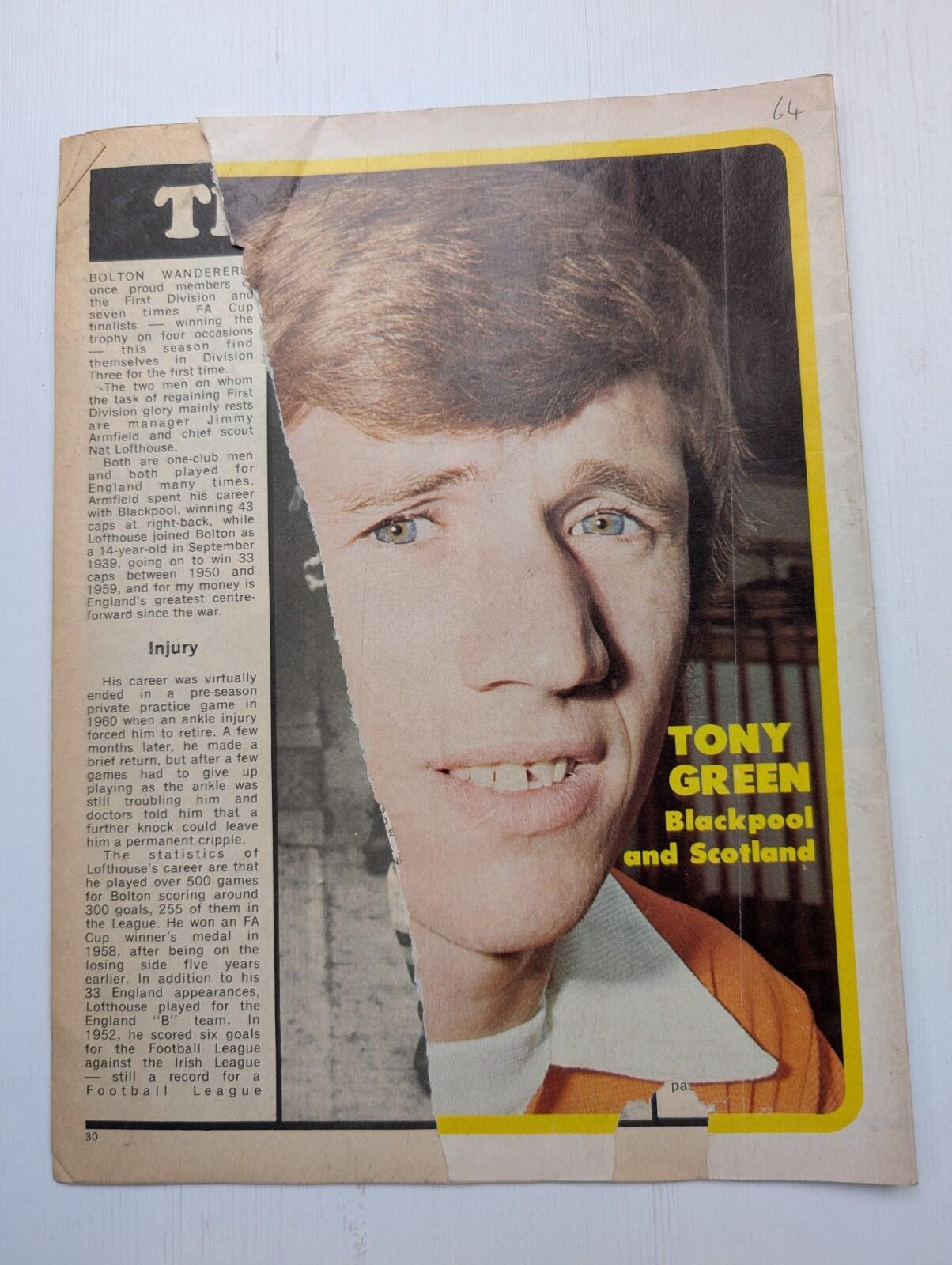 Striker No.94 23rd October 1971 - Banner Press Ltd - Arsenal/Peter Cormack