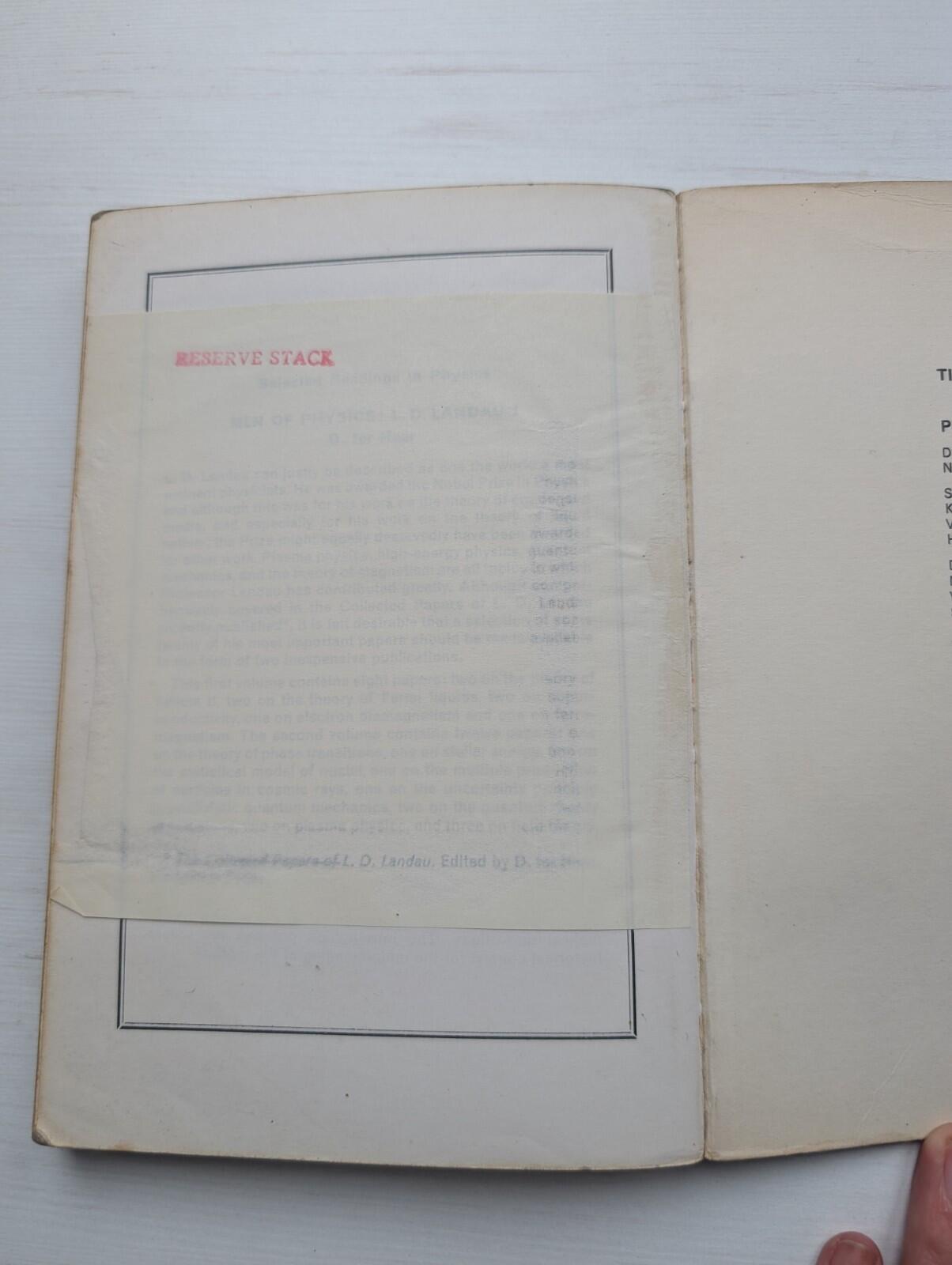 Nuclear Forces by D.M. Brink/D. Phil - 1965 - 1st Edition - Pergamon Press