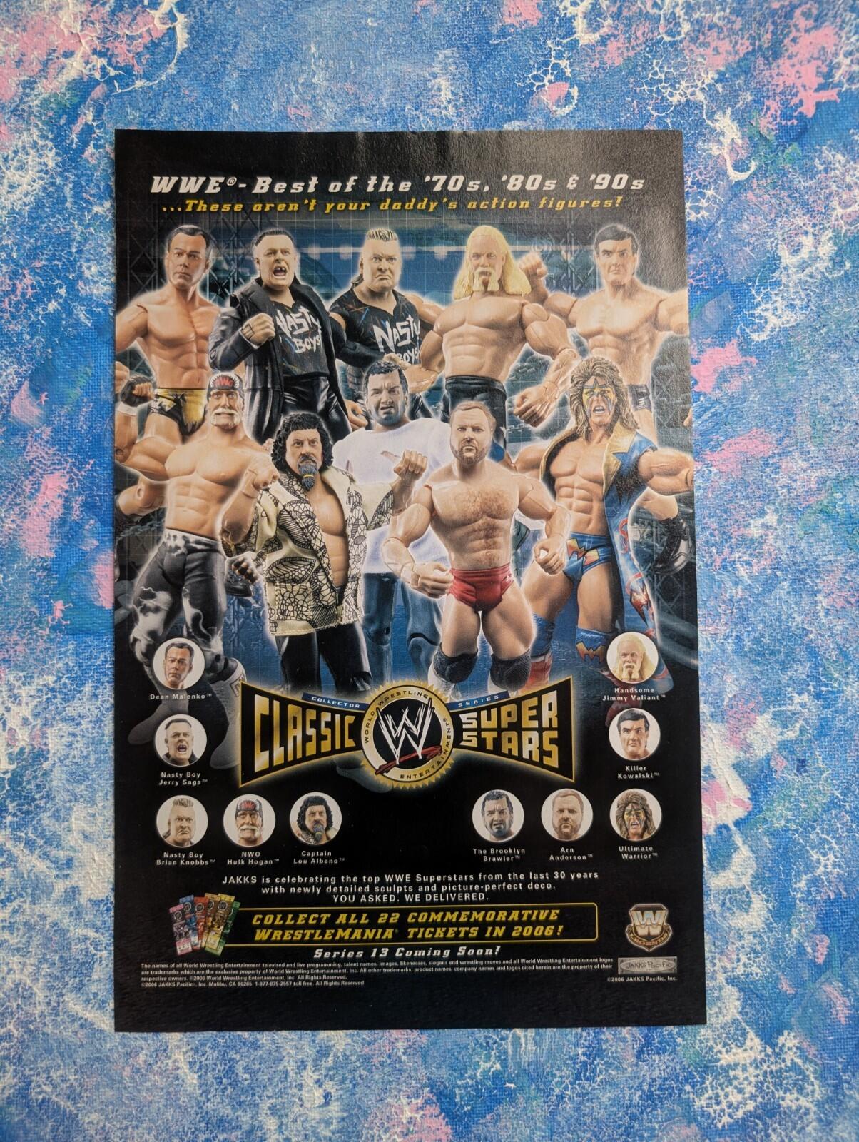 Classic WWE Super Stars Jakks Pacific Toys 2006 Advertisement - See Details