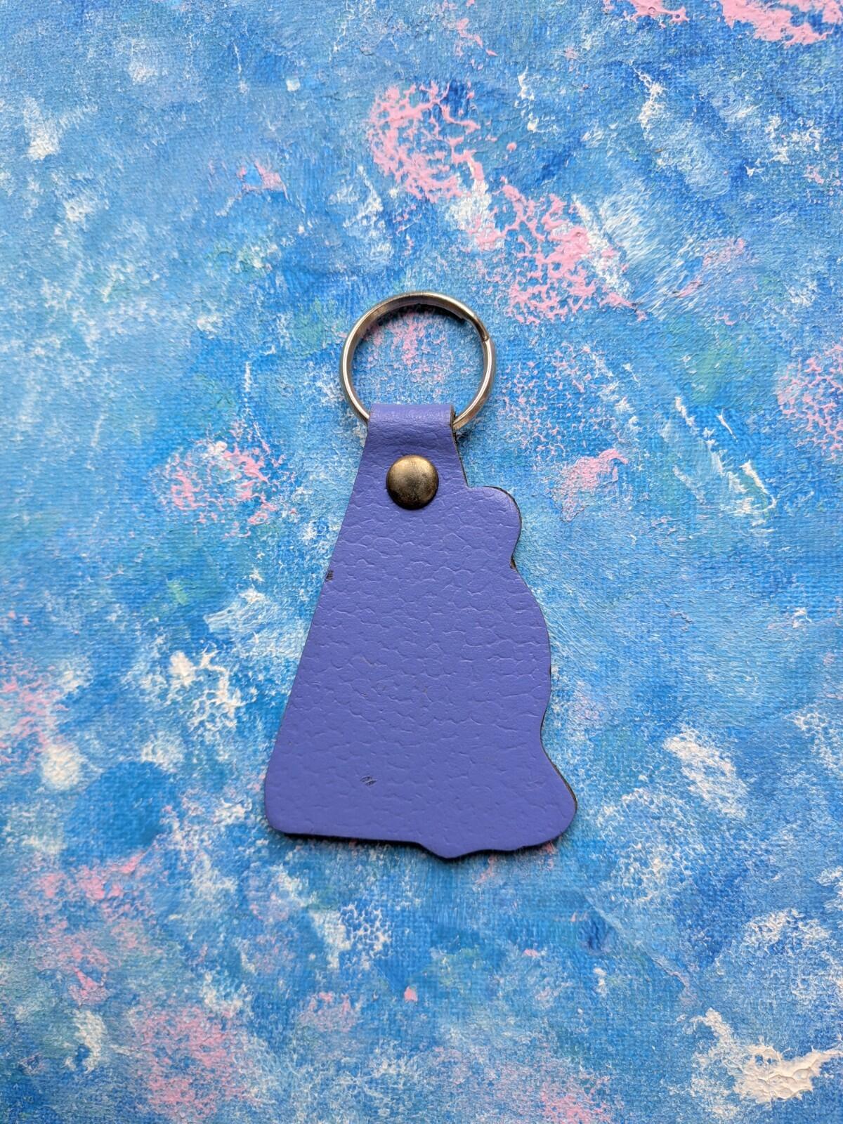 Vintage Cotswold Wildlife Park Leather Penguin Keyring