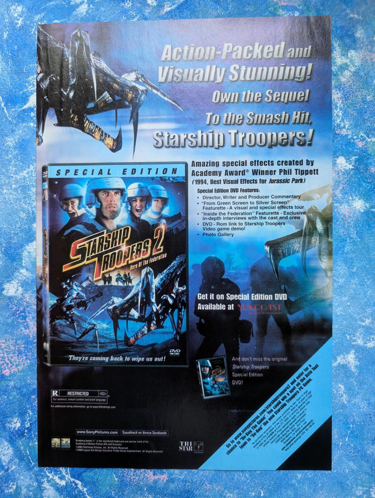 Starship Troopers 2 Tristar 2004 Movie Advertisement - See Details