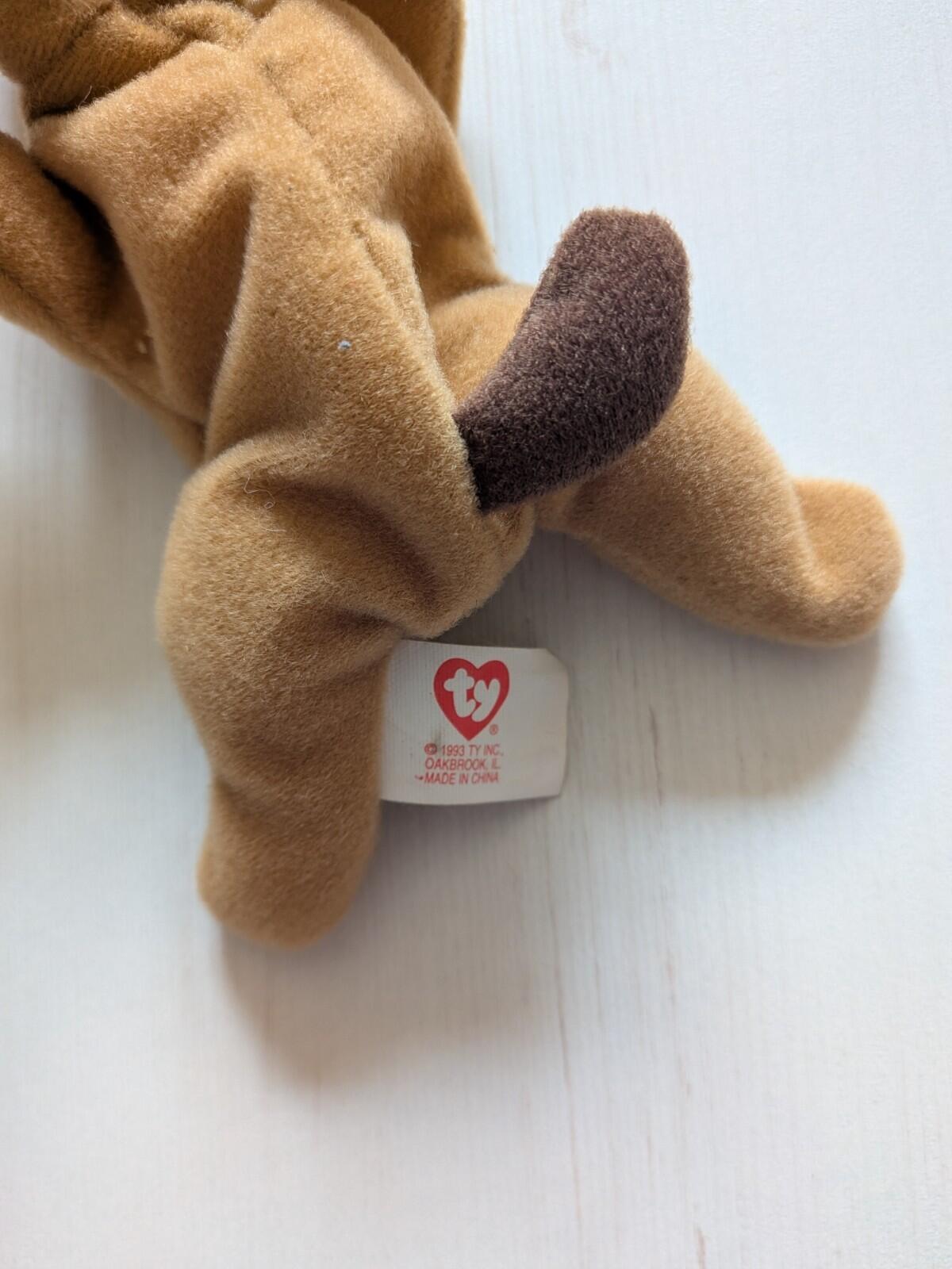 Teenie Beanie Babies Bones Dog Small Toy - 1993 - TY/McDonalds - Includes Tag