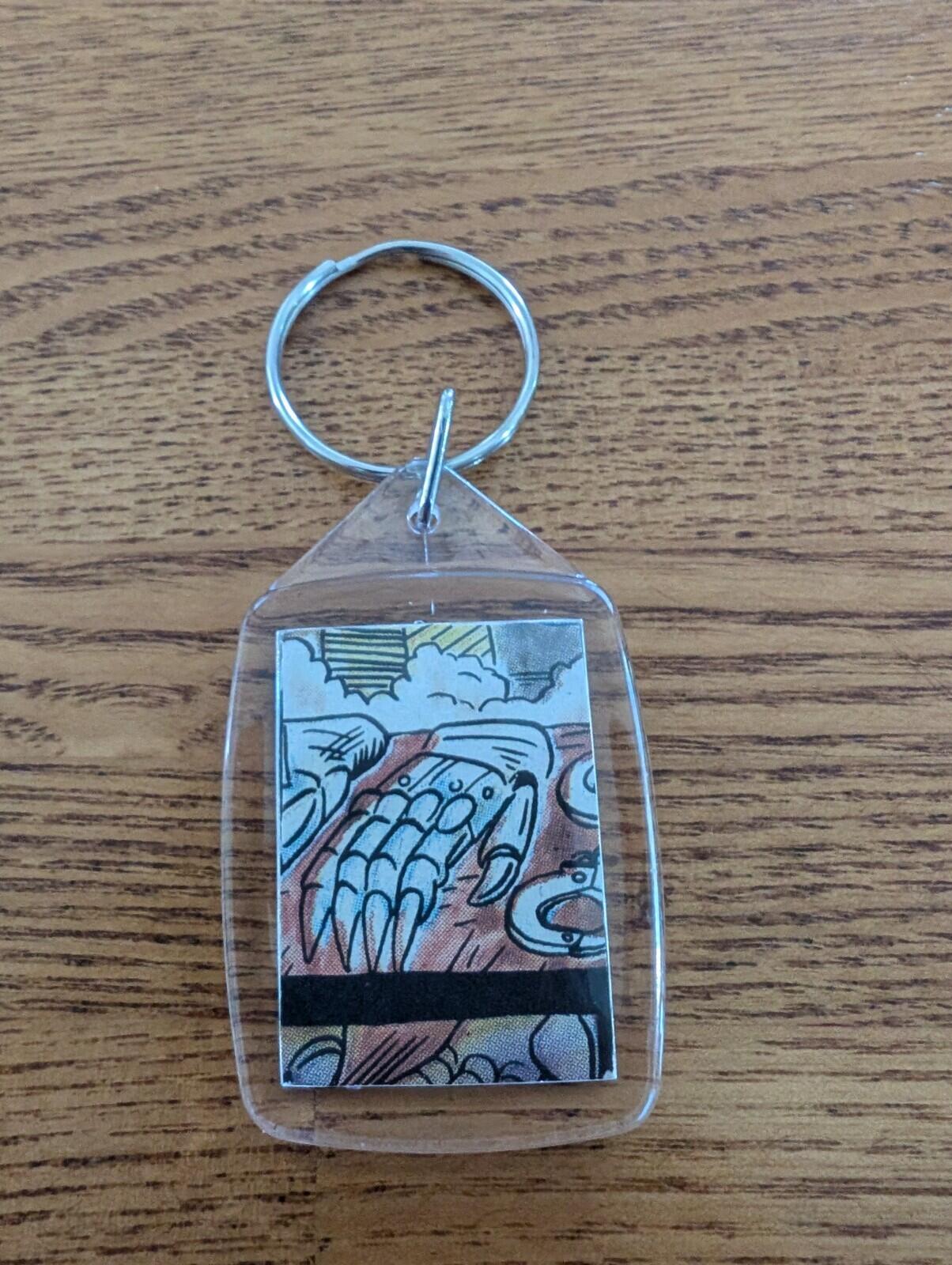 Freddy Krueger Nightmare On Elm Street Keyring, Made From Recycled Vintage Comic