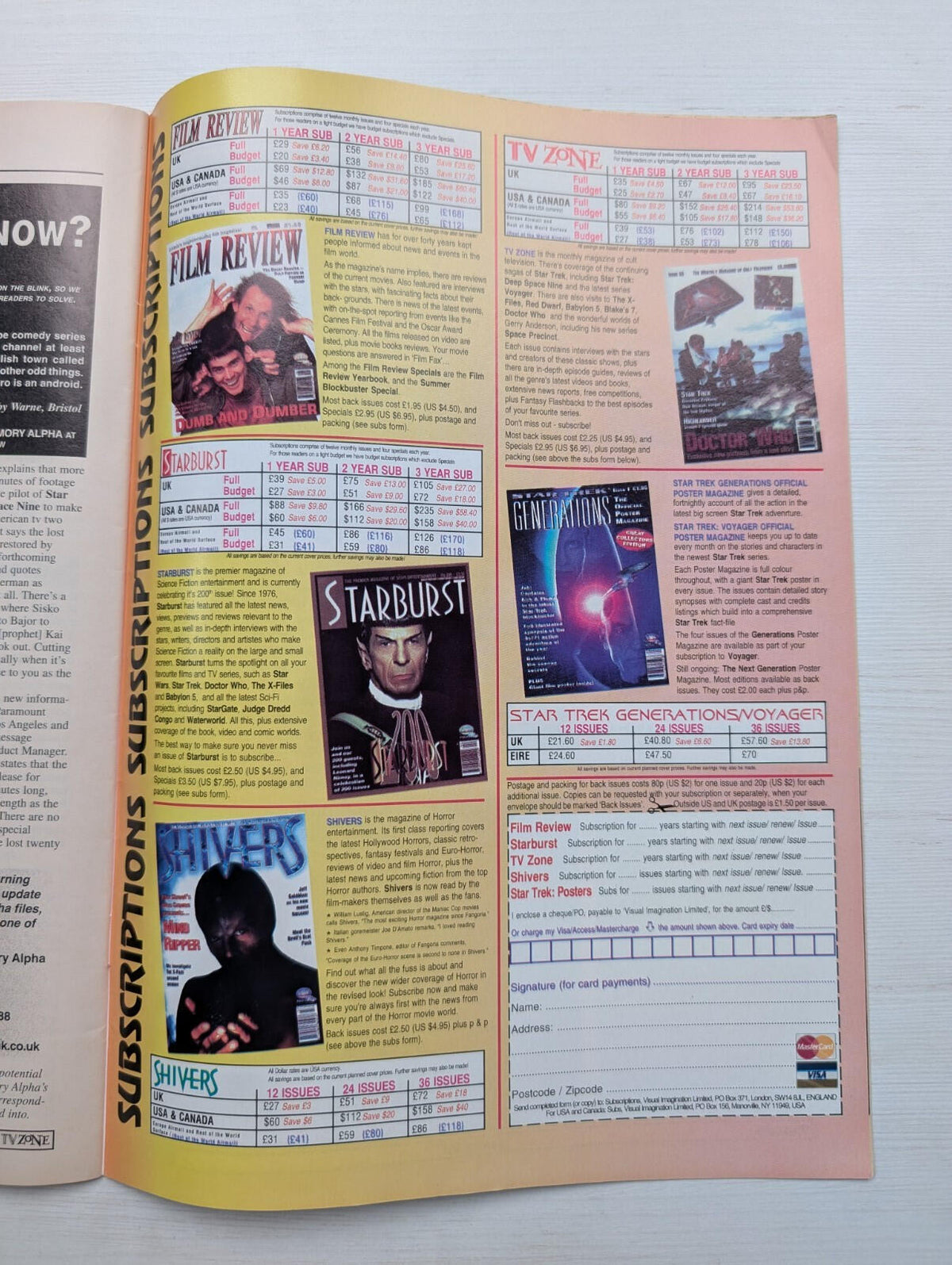 TV Zone Issue 66 May 1995 - Doctor Who/The X-Files/Star Trek