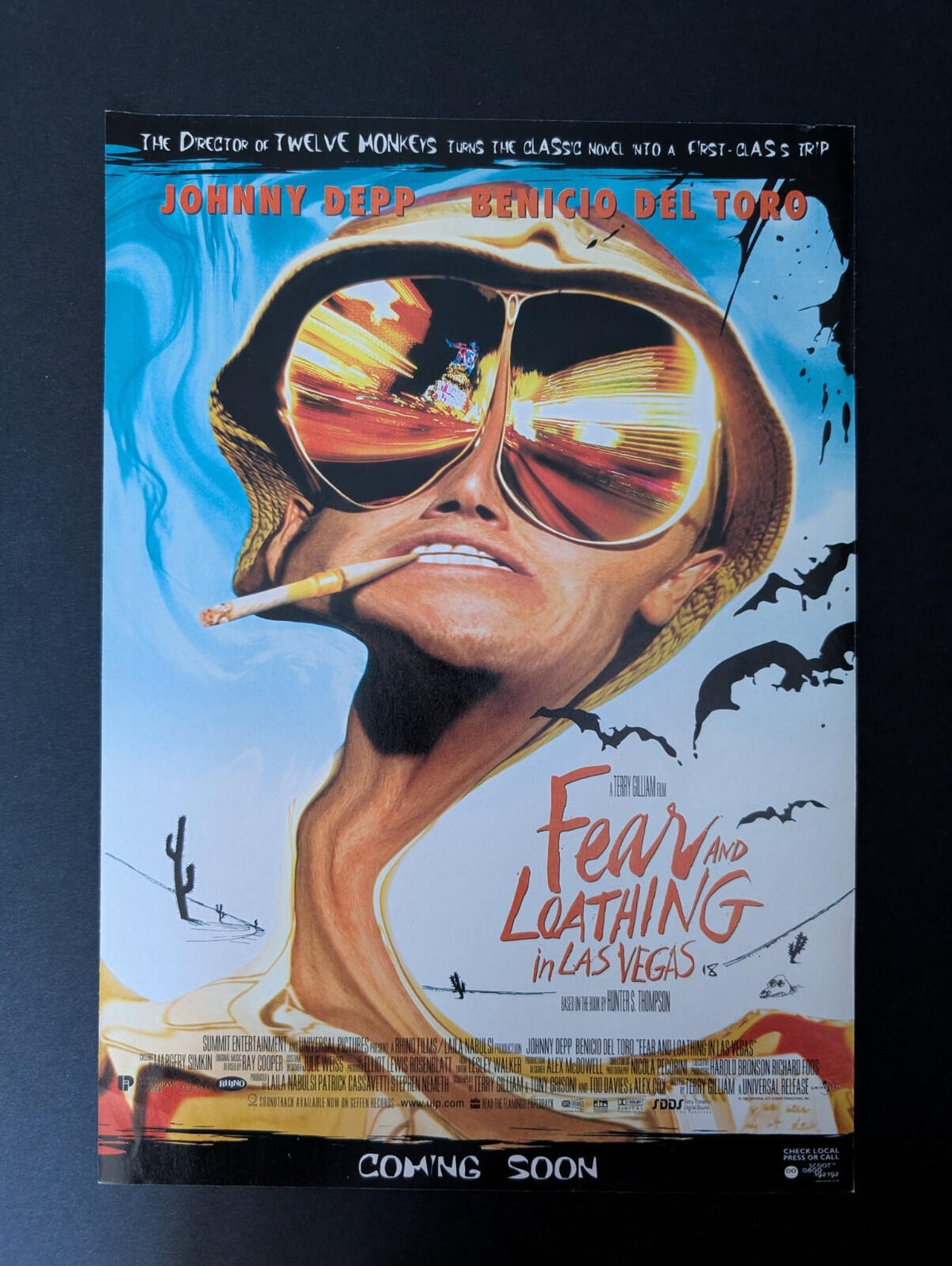 Fear and Loathing in Las Vegas 1998 Movie "Coming Soon" Advert - See Details