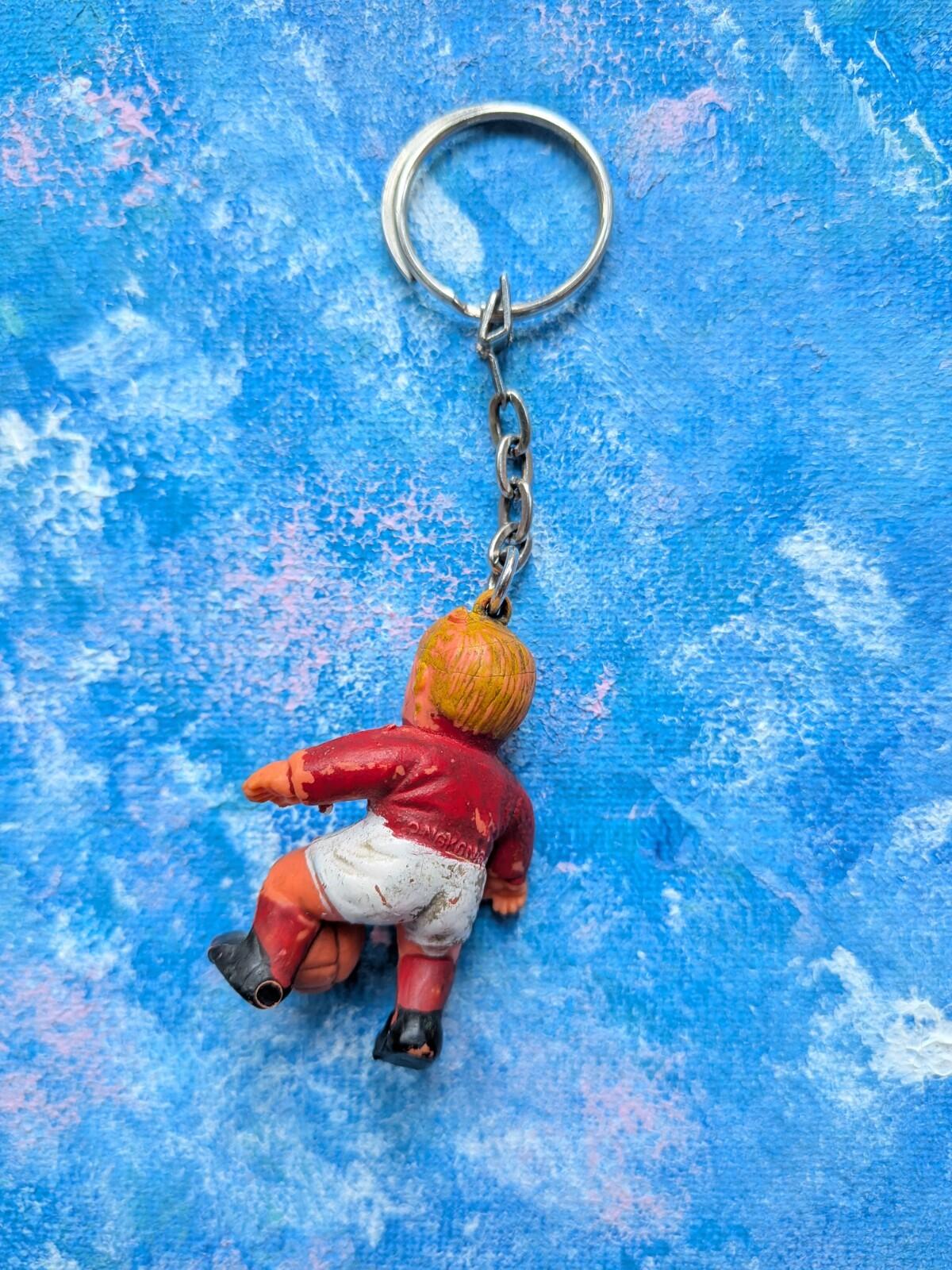 Vintage Retro Footballer Keyring/Keychain - 1960s