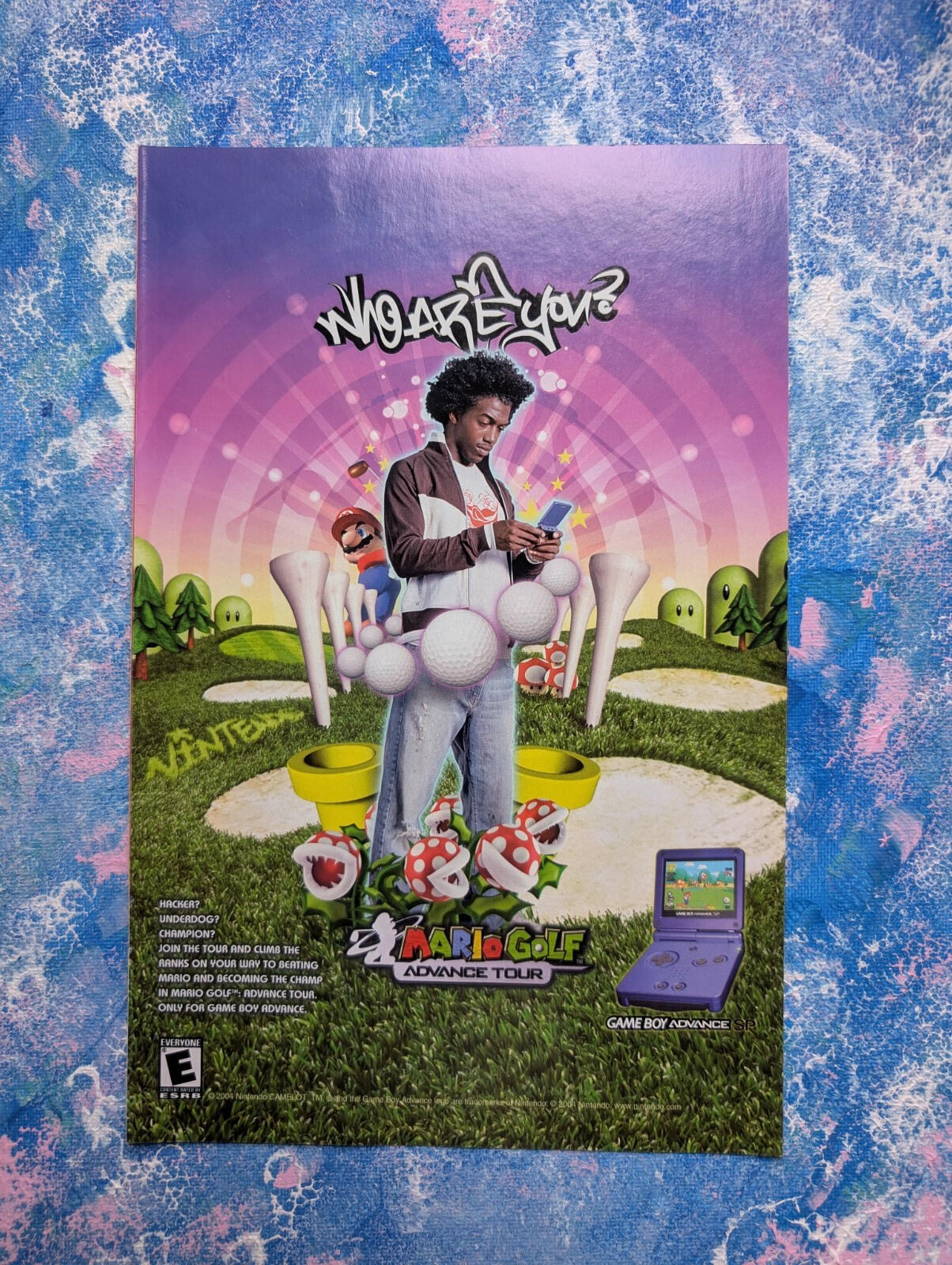 Mario Golf Advance Tour Nintendo Gameboy Advance Game 2004 Advert - See Details