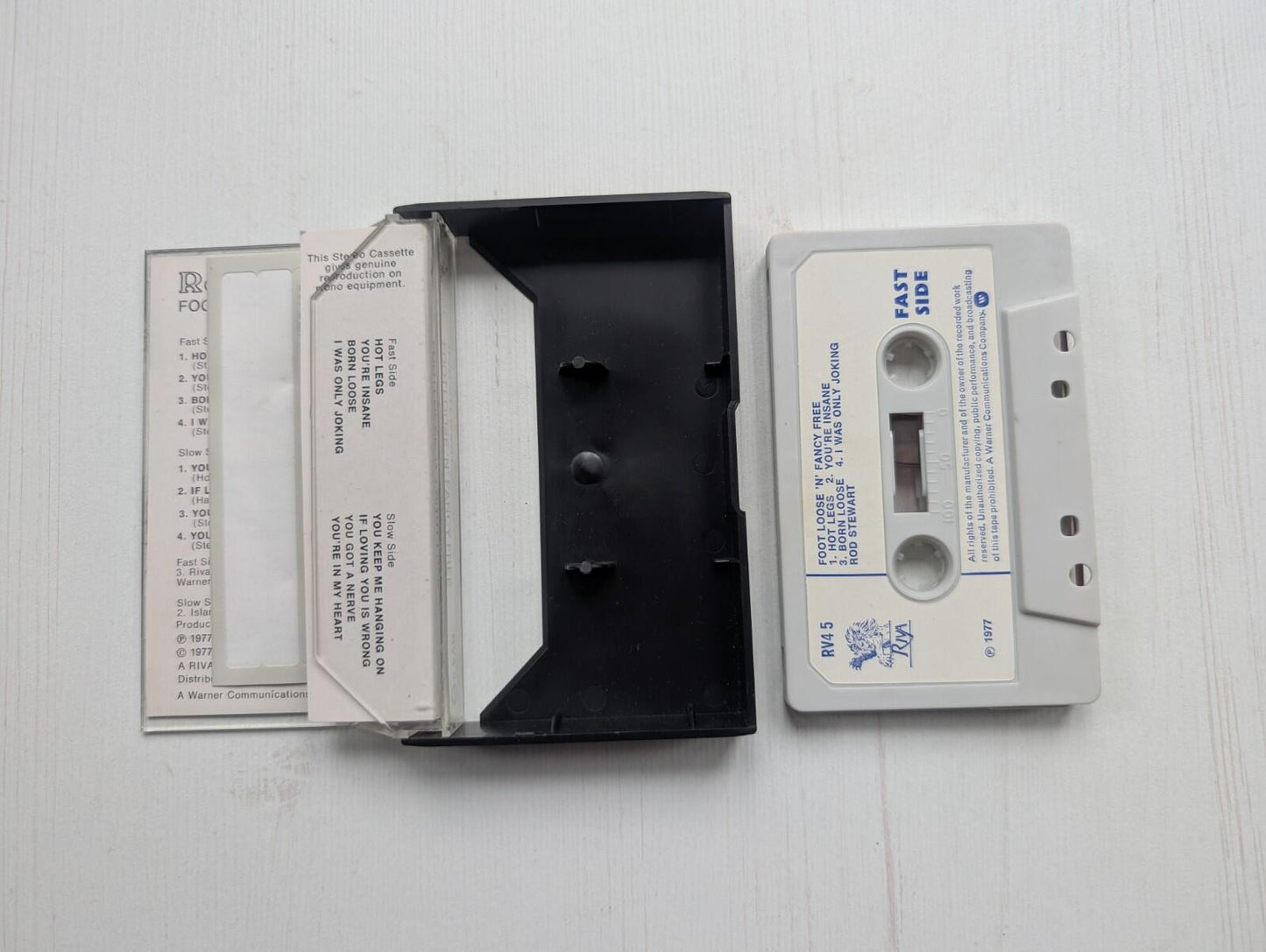 Rod Stewart - Footloose N Fancy Free - 1977 - Warner Cassette Tape