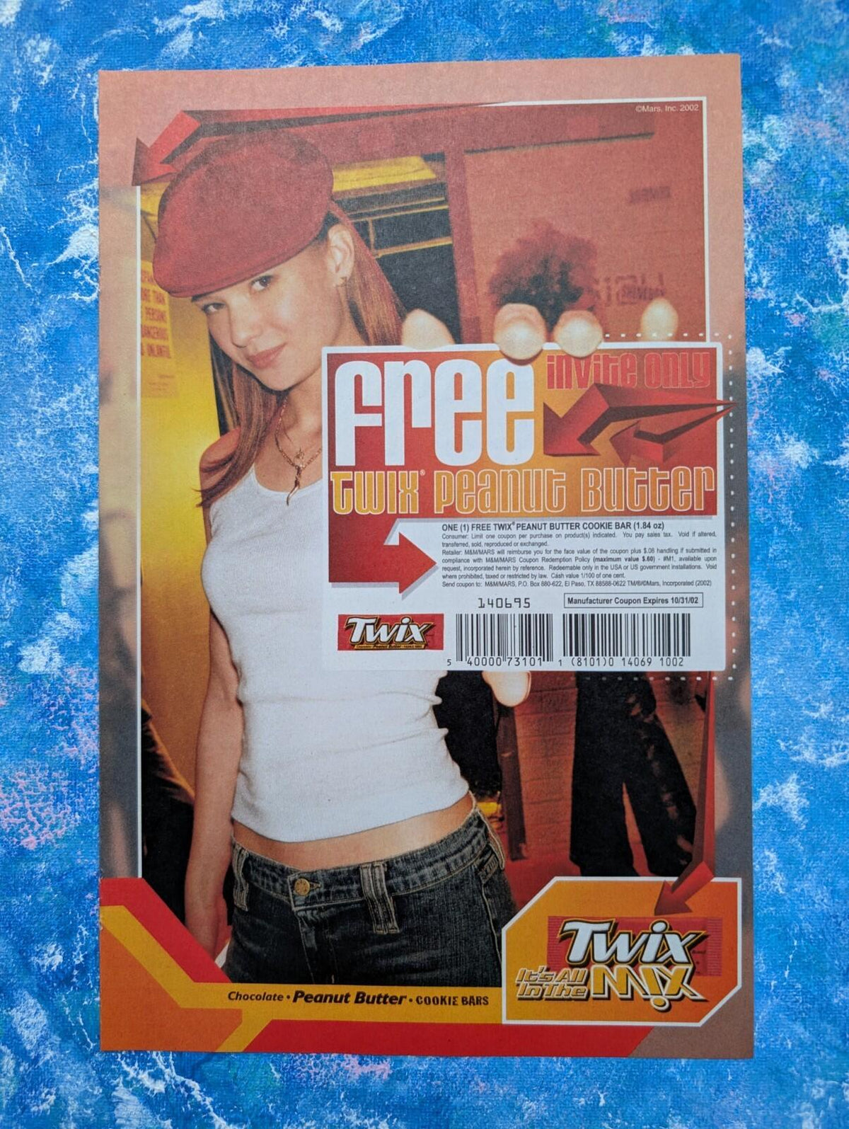 Twix Peanut Butter Cookie Bar 2002 Advert/Promo Voucher - See Details