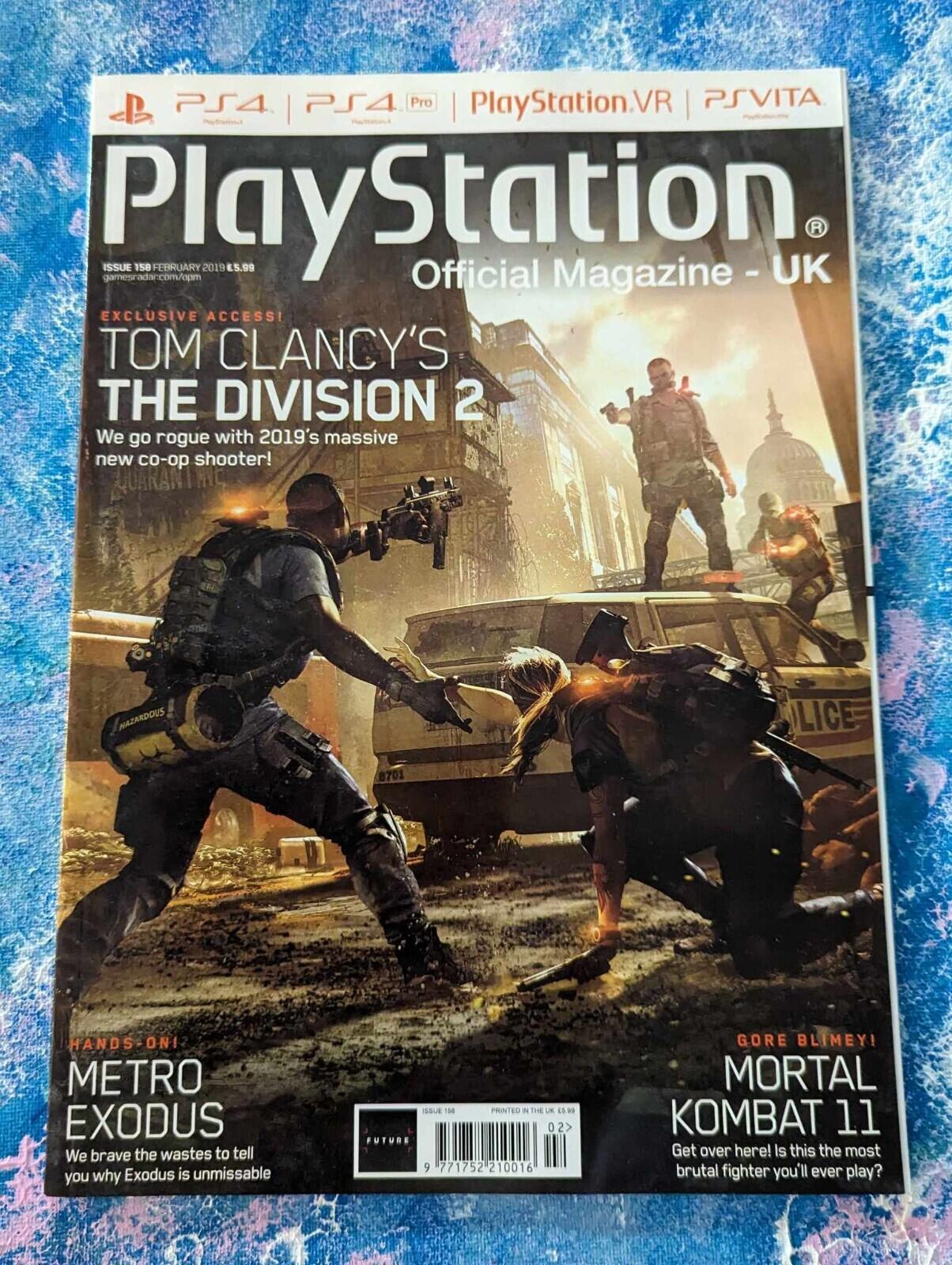 Playstation Official Magazine UK Issue 158, February 2019, Tom Clancy Division 2