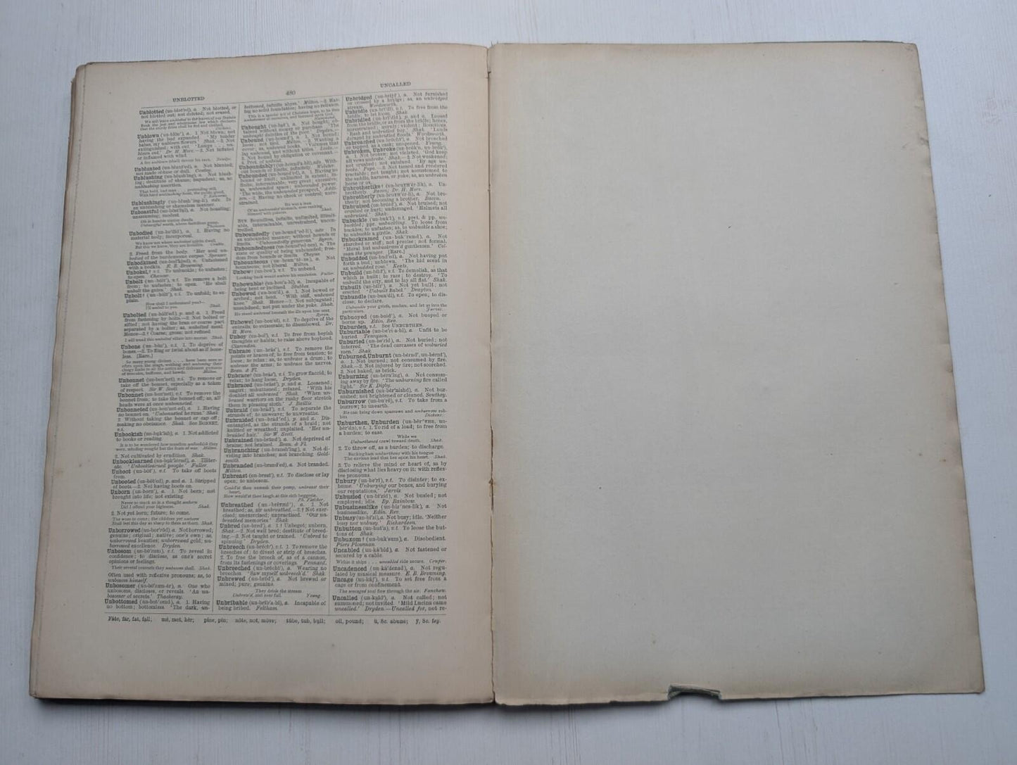Ogilvie's Imperial Dictionary of The English Language Div. 16 - 1880's Approx