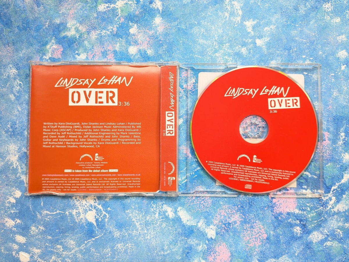 Lindsay Lohan - Over CD Promo Single - 2005 - Island Records Group