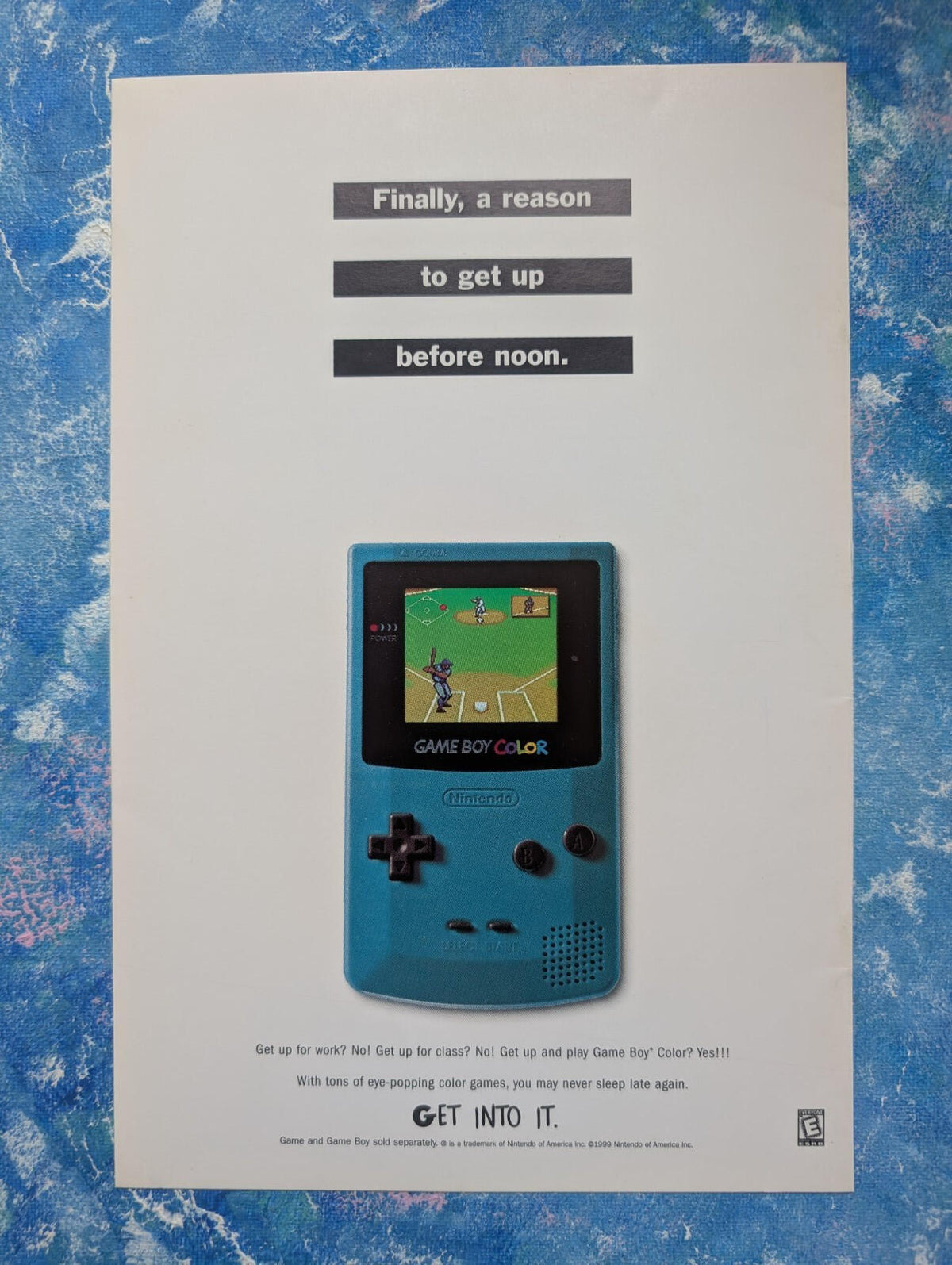 Gameboy Color 1999 Nintendo of America Advertisement - See Details