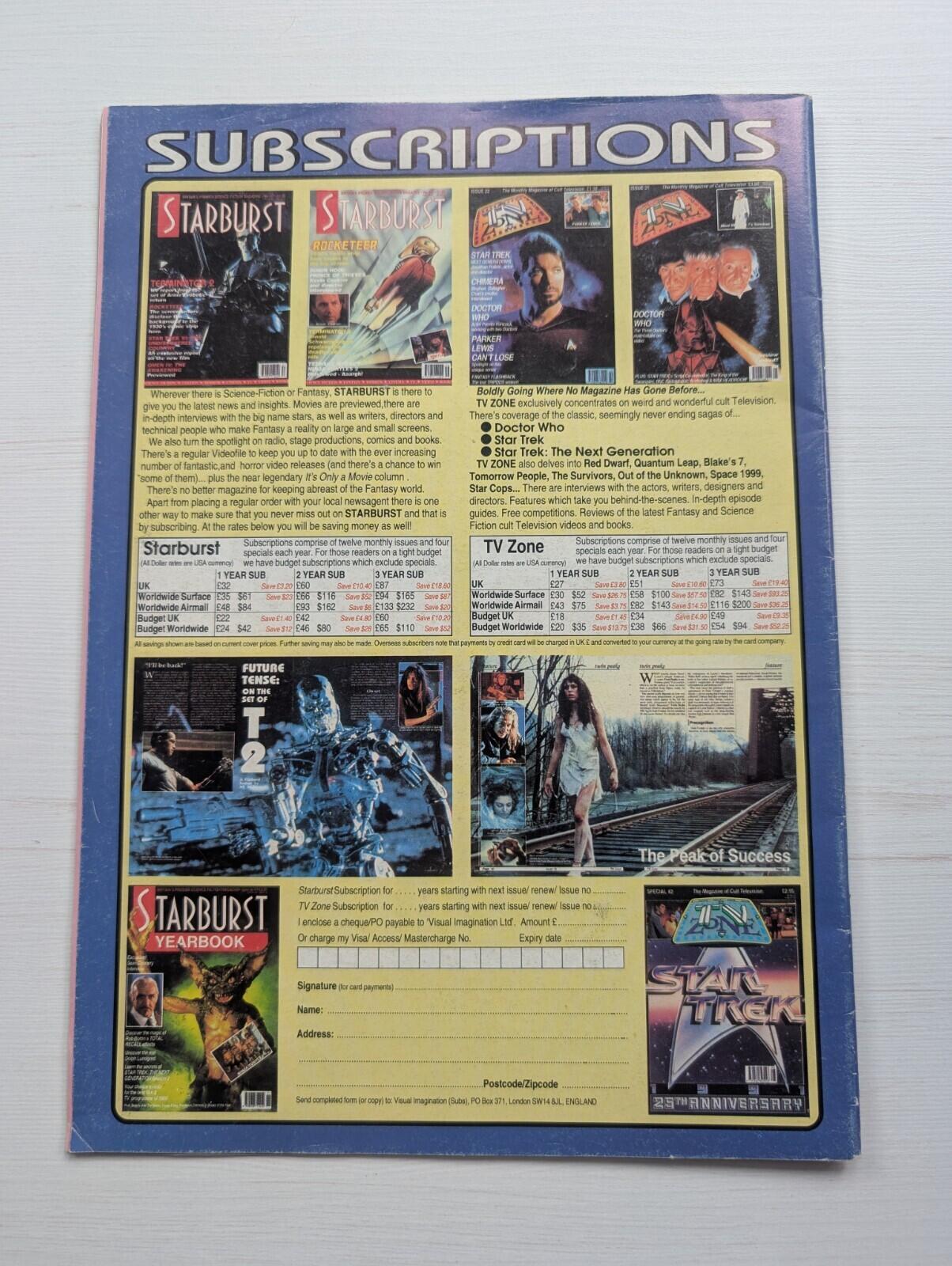 Starburst No. 164 - 1992 - Riverside Press Ltd