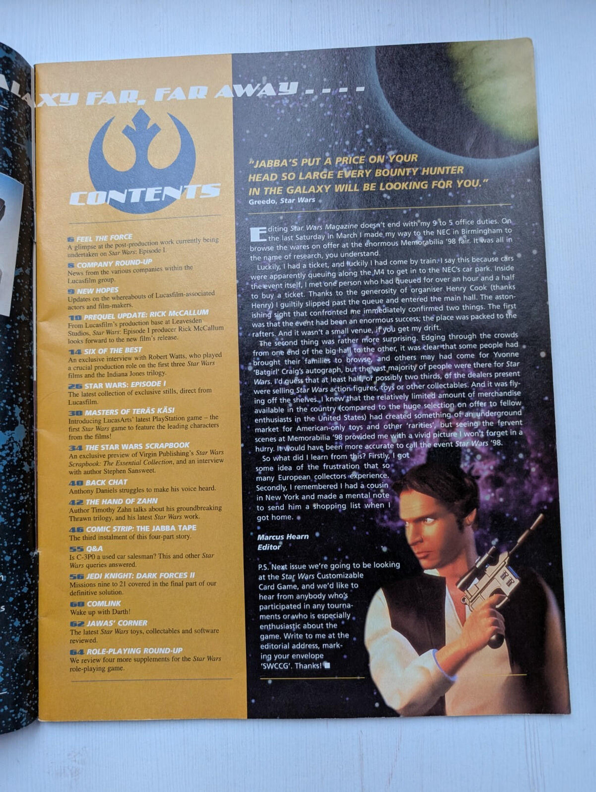 Star Wars: The Official Magazine No.14 - June/July 1998 - Darth Vader Cover