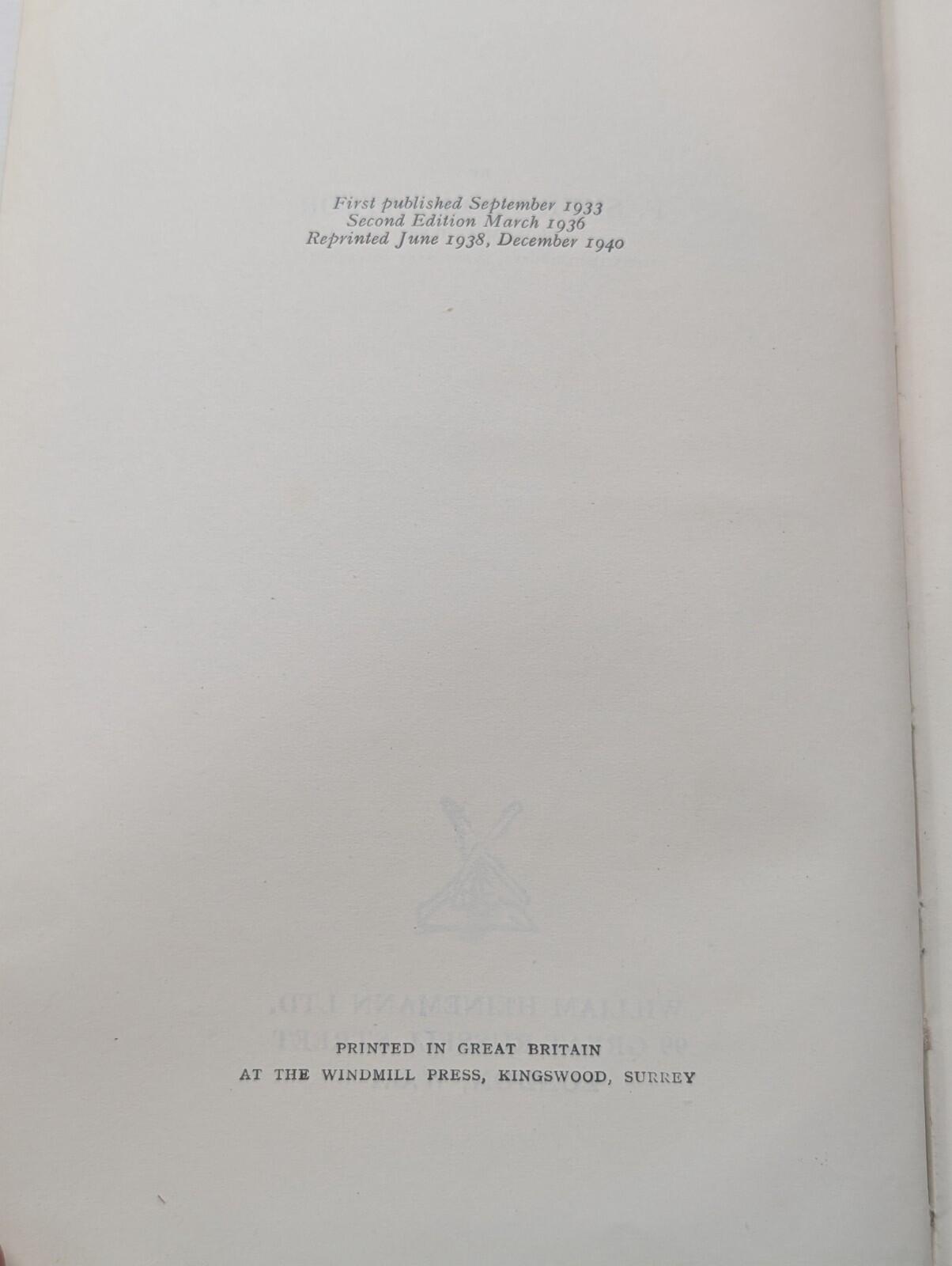 A Short Organic Chemistry by F. Sherwood Taylor - 1940 - William Heinemann Ltd