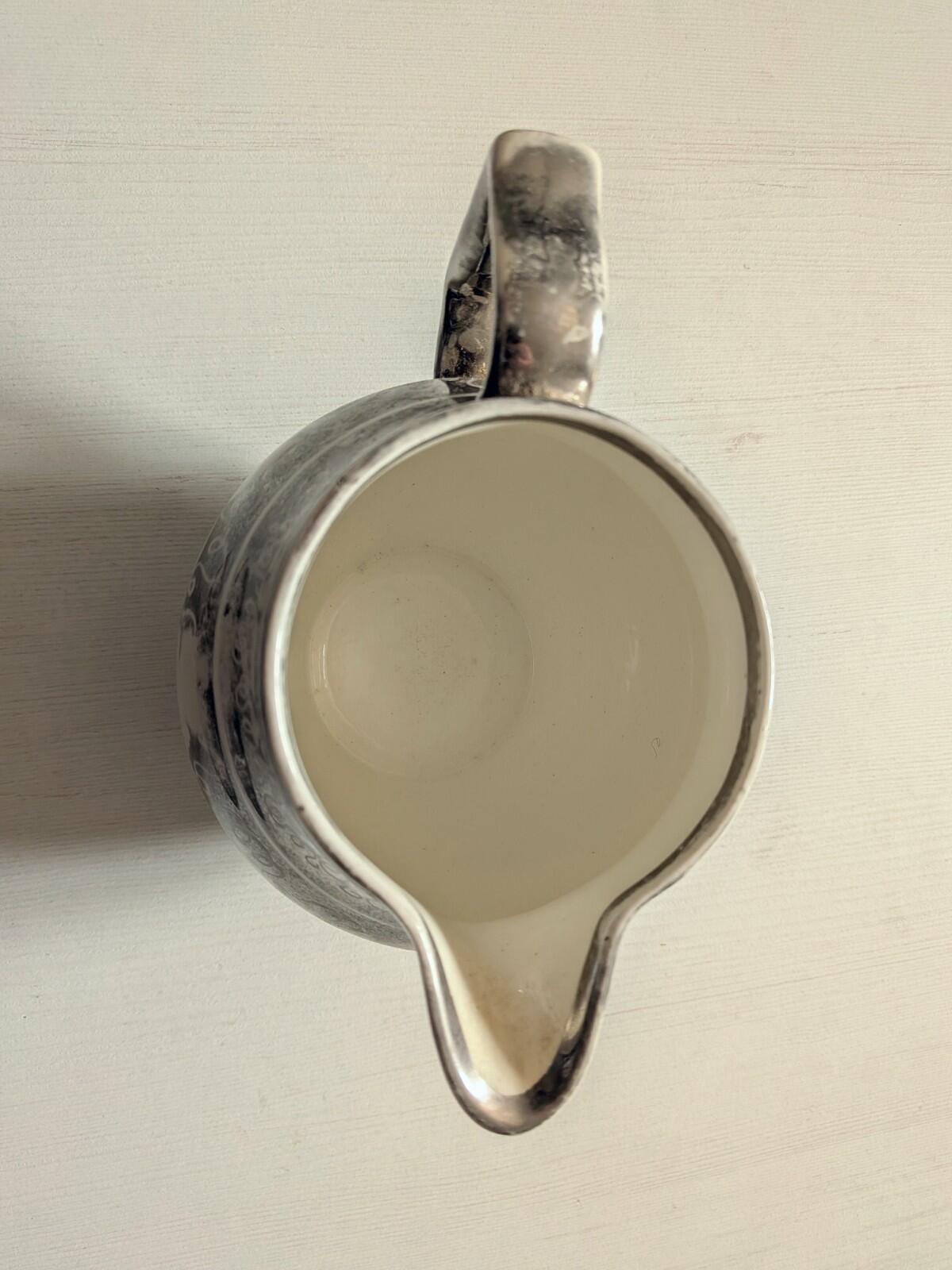 Vintage Gray's Pottery Silver Lustre Jug - 1954 - Made in Stoke-On-Trent