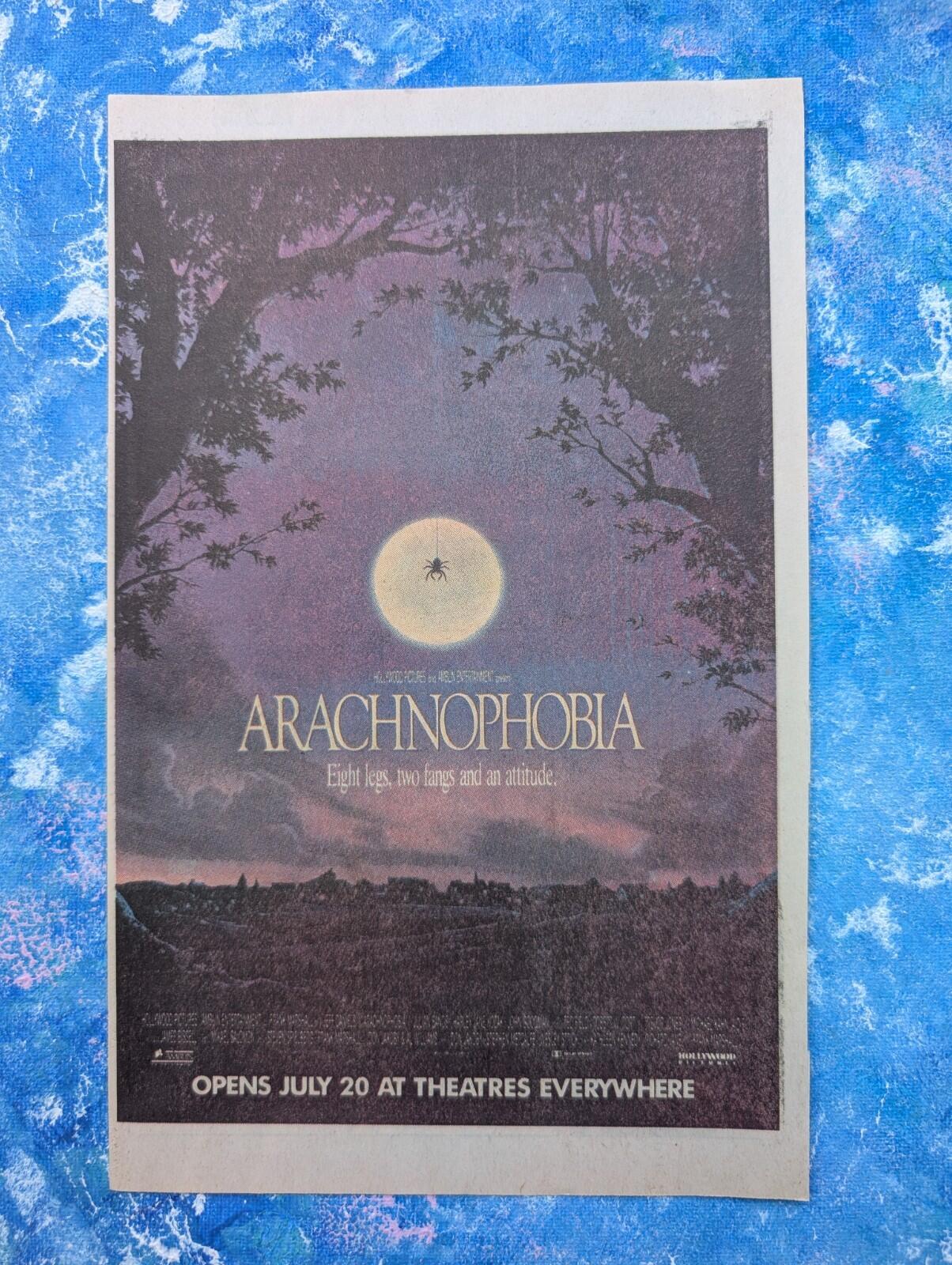Arachnophobia 1990 Movie Cinema Release Advertisement - See Details