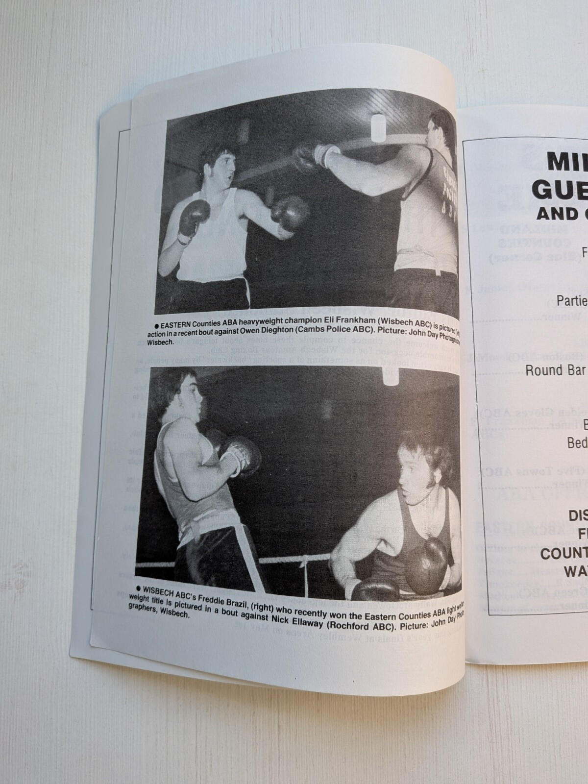 George Wimpey 1981 ABA Senior Boxing Championships Programme