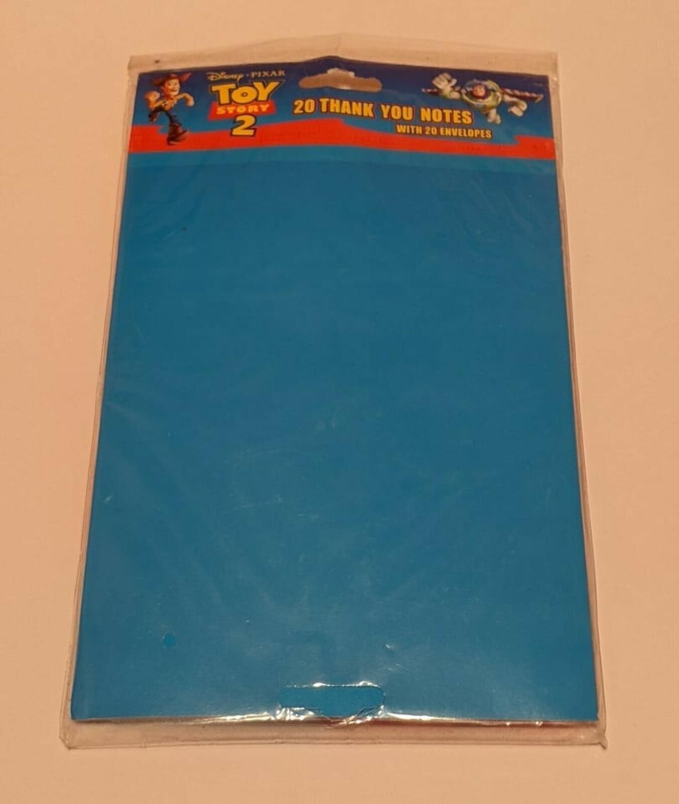 Vintage Toy Story 2 Party Thank You Notes, 2000, Disney/Pixar