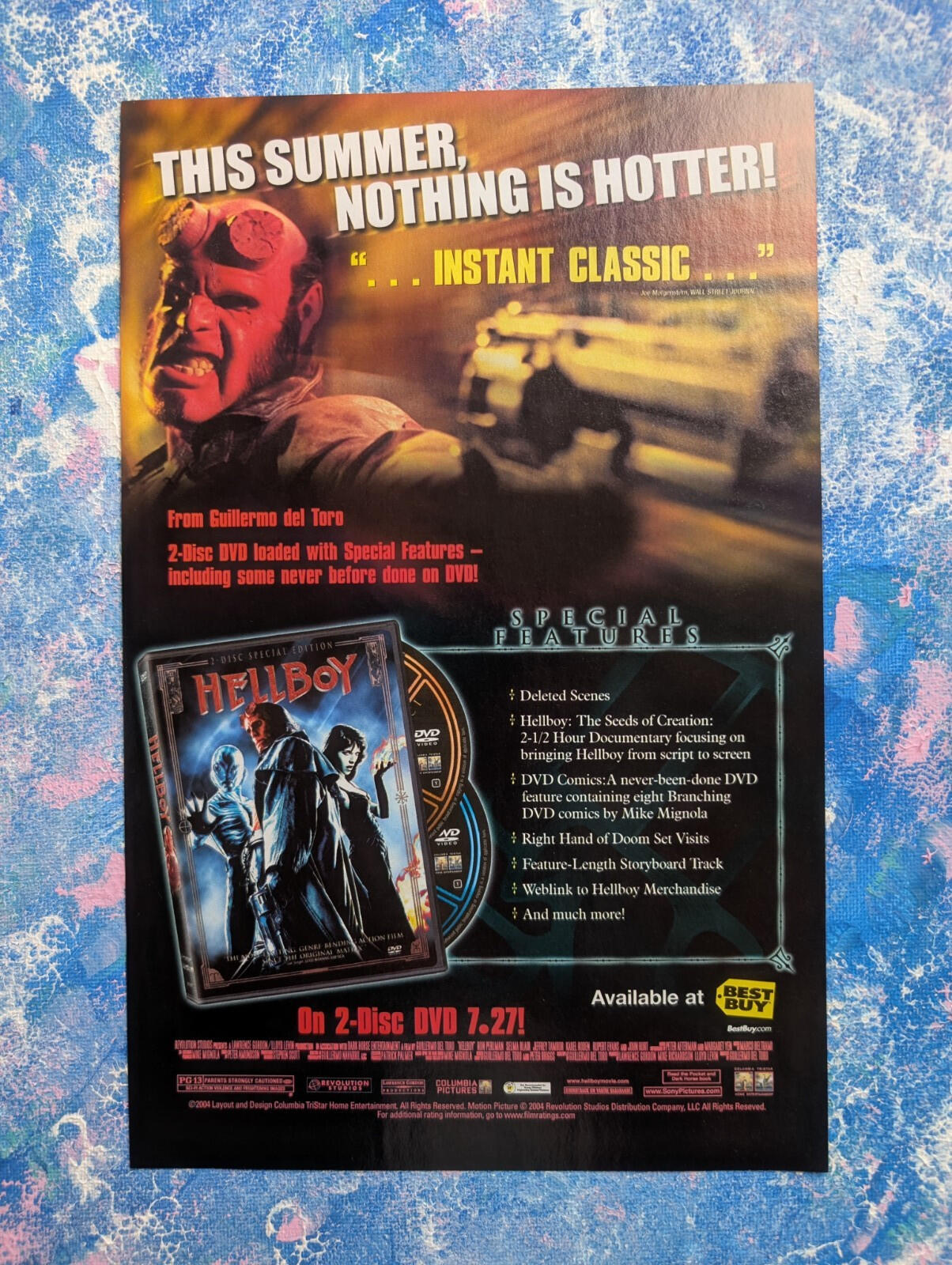 Hellboy Movie Columbia Tristar 2004 DVD Advertisement - Please See Details