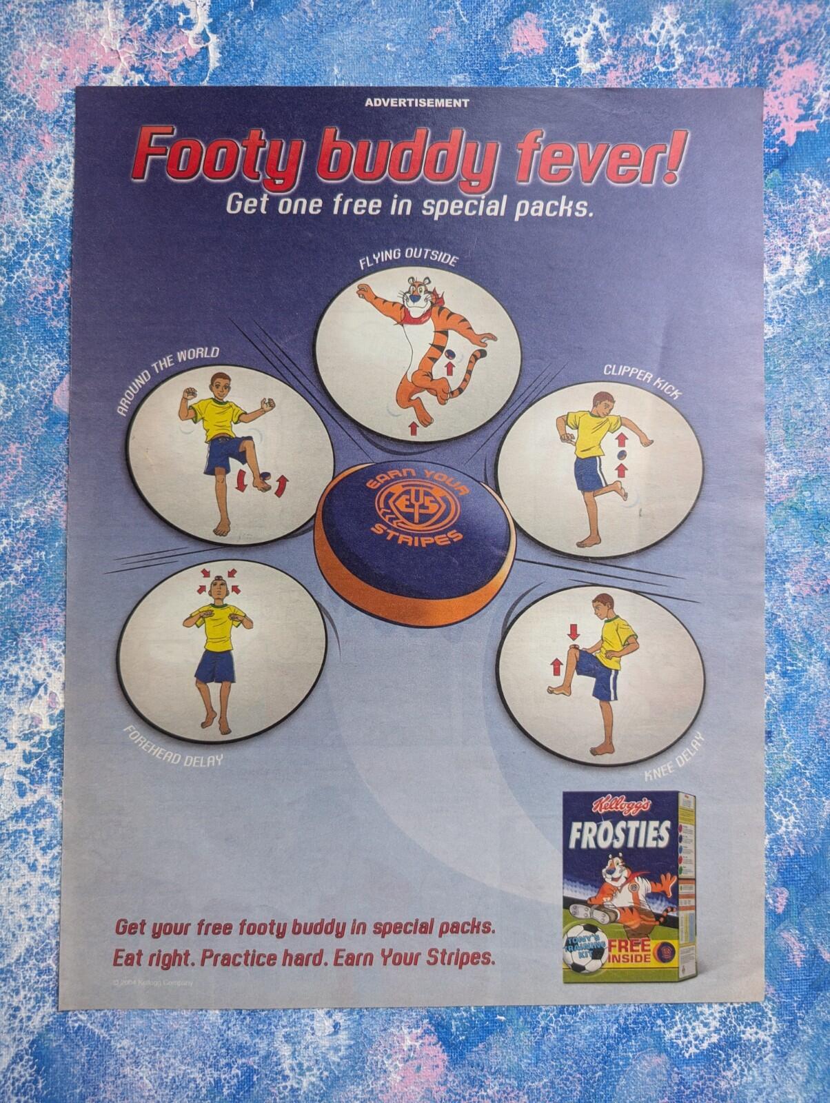 Frosties Footy Buddy Kellogg's Cereal 2004 Advertisement - See Details