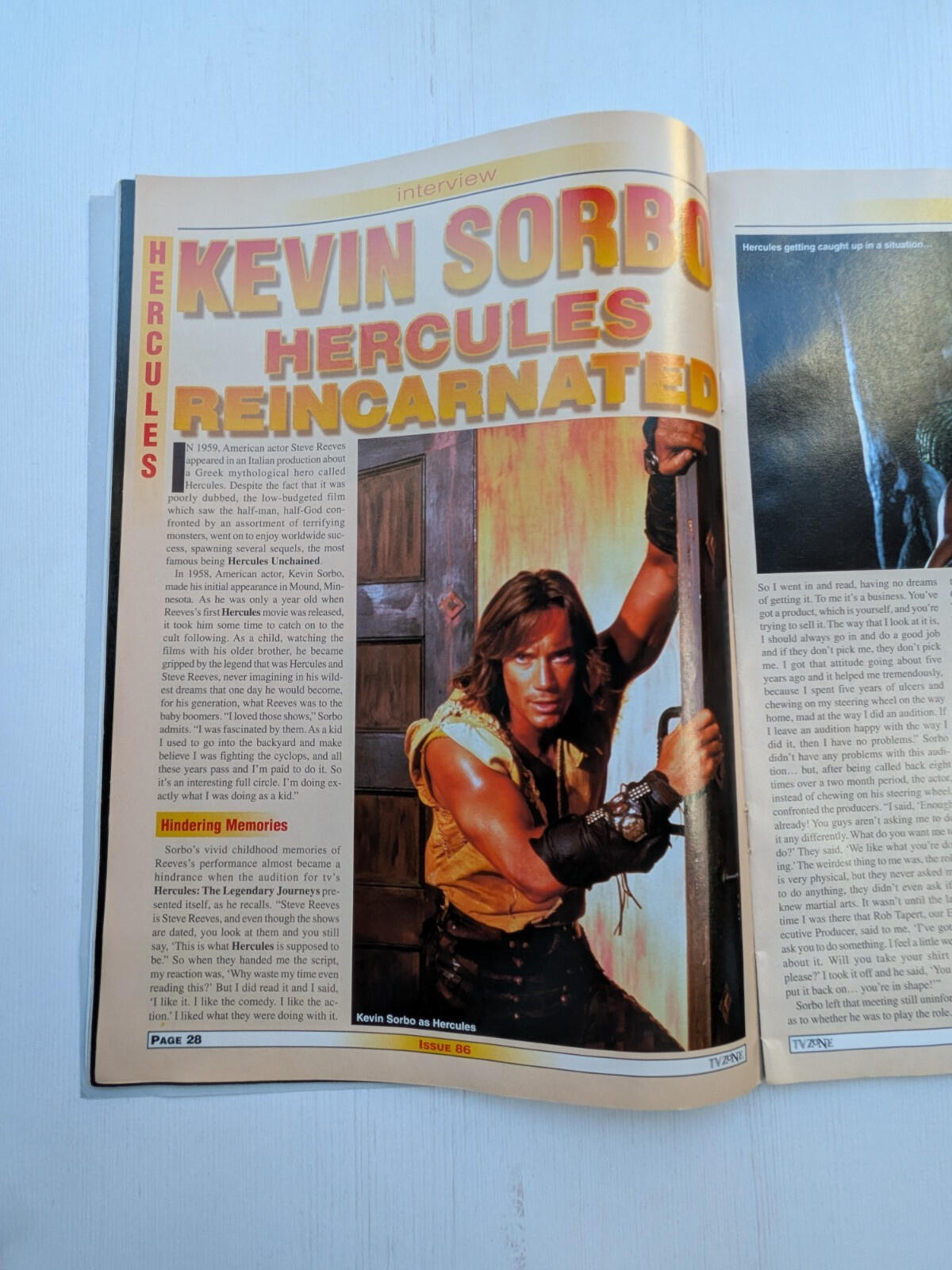 TV Zone Issue 86 January 1997 - Bumper Issue, Sinbad and Hercules Cover