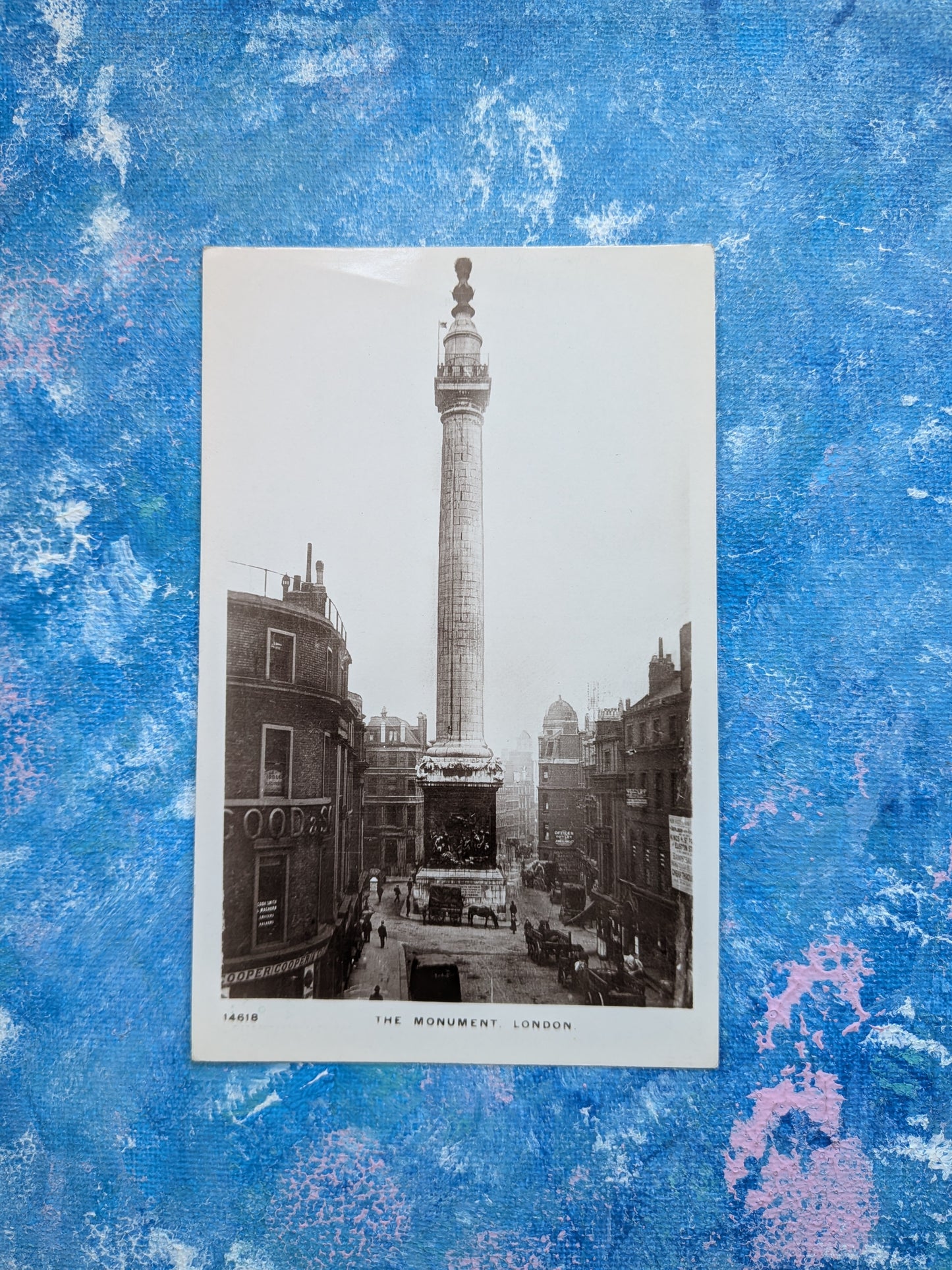The Monument London Postcard - Kingsway Real Photo Series 14618
