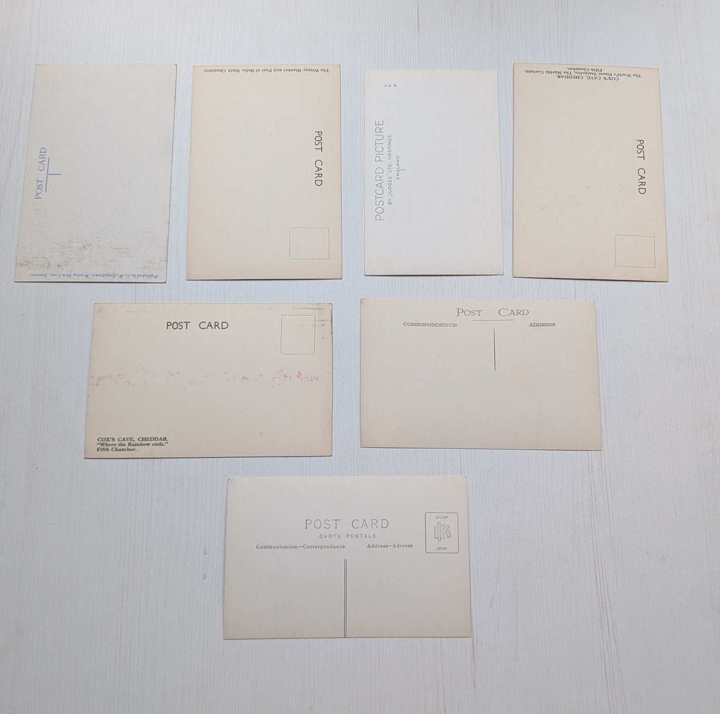 Vintage Caves Postcards x7 Bundle