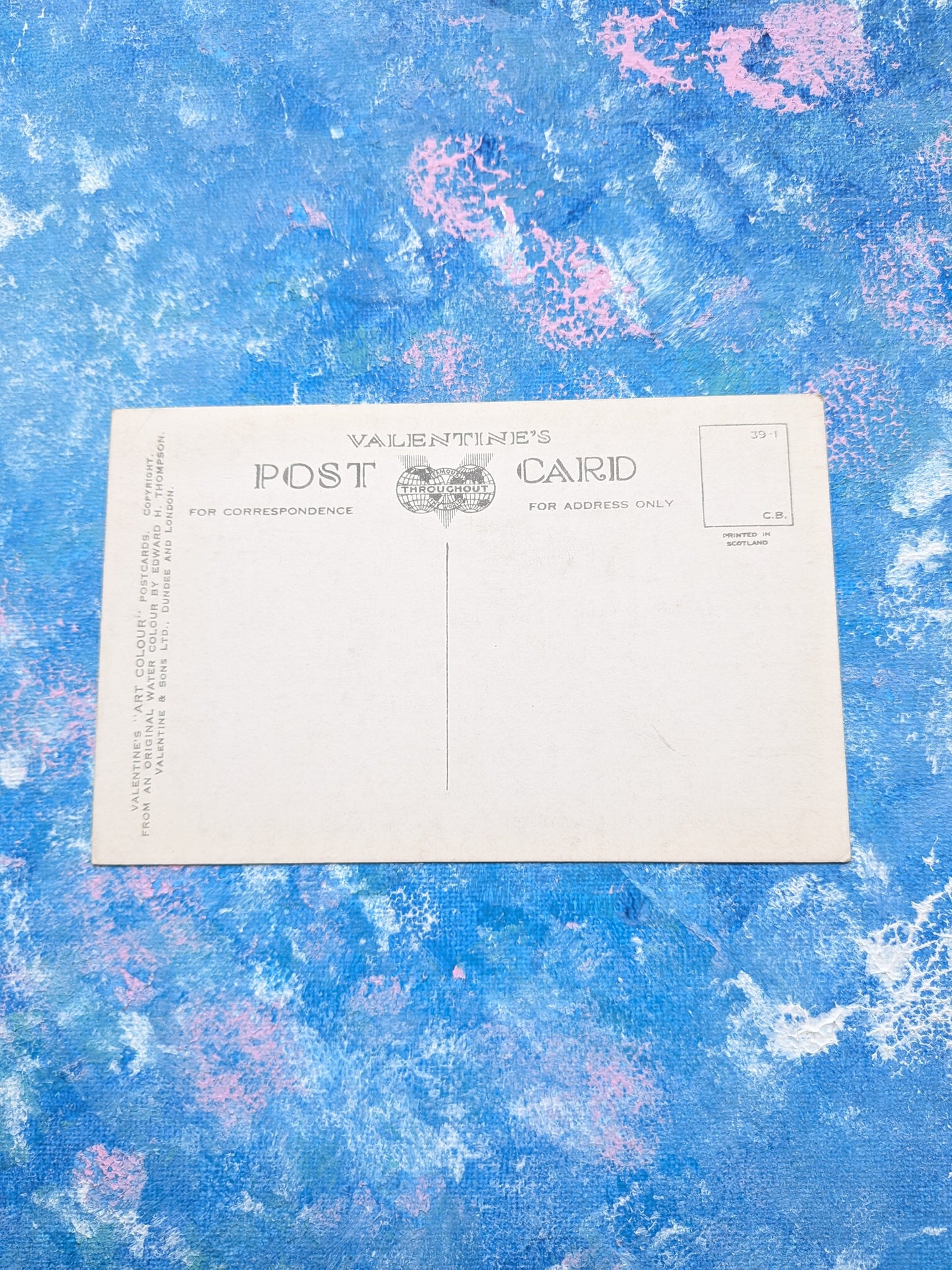 Vintage Scottish Postcard - The Monastery and Loch Ness, Fort Augustus - Valentine's Art Colour