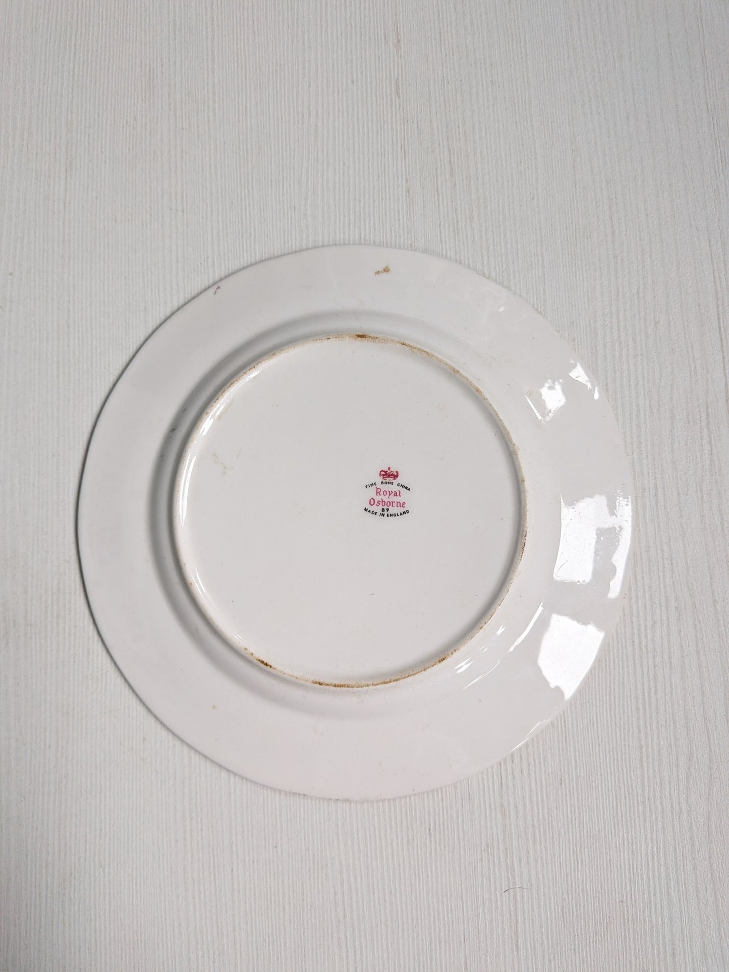 Vintage Royal Osborne Fine Bone China Floral Saucer - Made in England