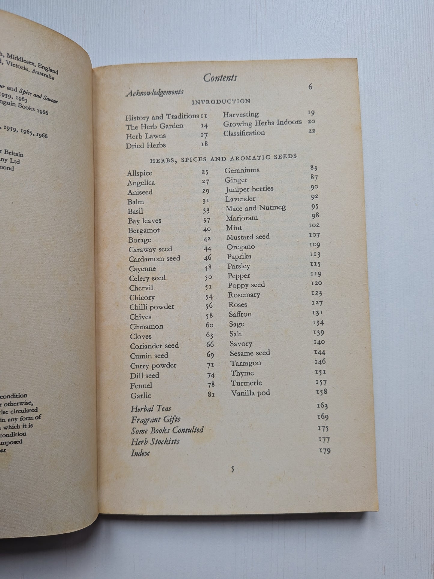 The Penguin Book of Herbs and Spices by Rosemary Hemphill - 1966