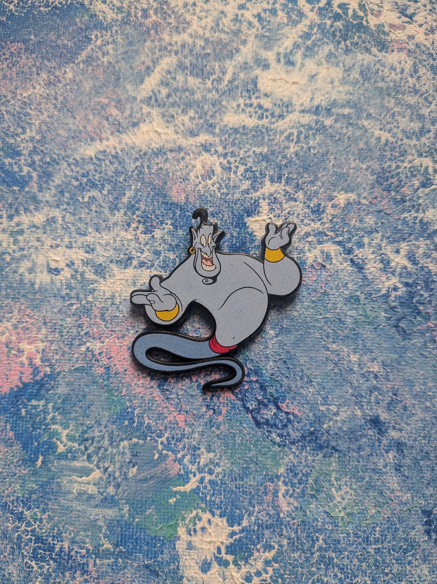 Vintage Aladdin Genie Plastic Badge - Disney