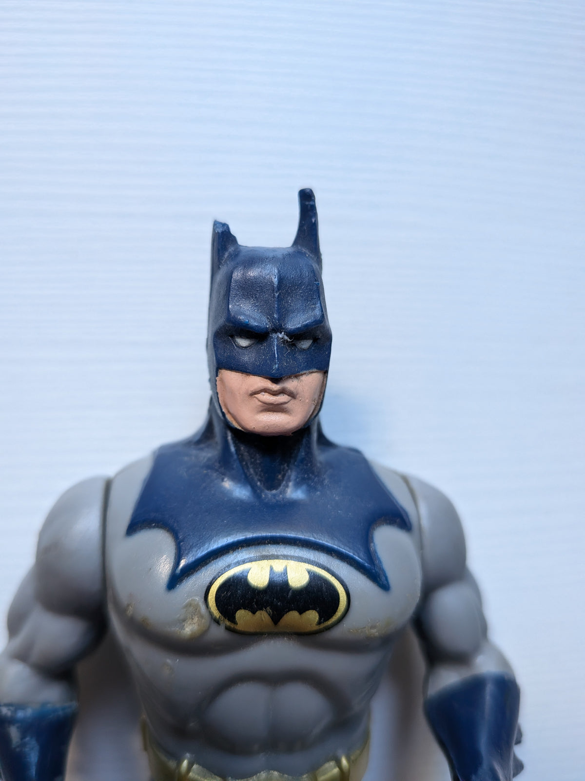 Vintage Iron Winch Blue/Grey Suit Batman Figure - 1990 - Kenner