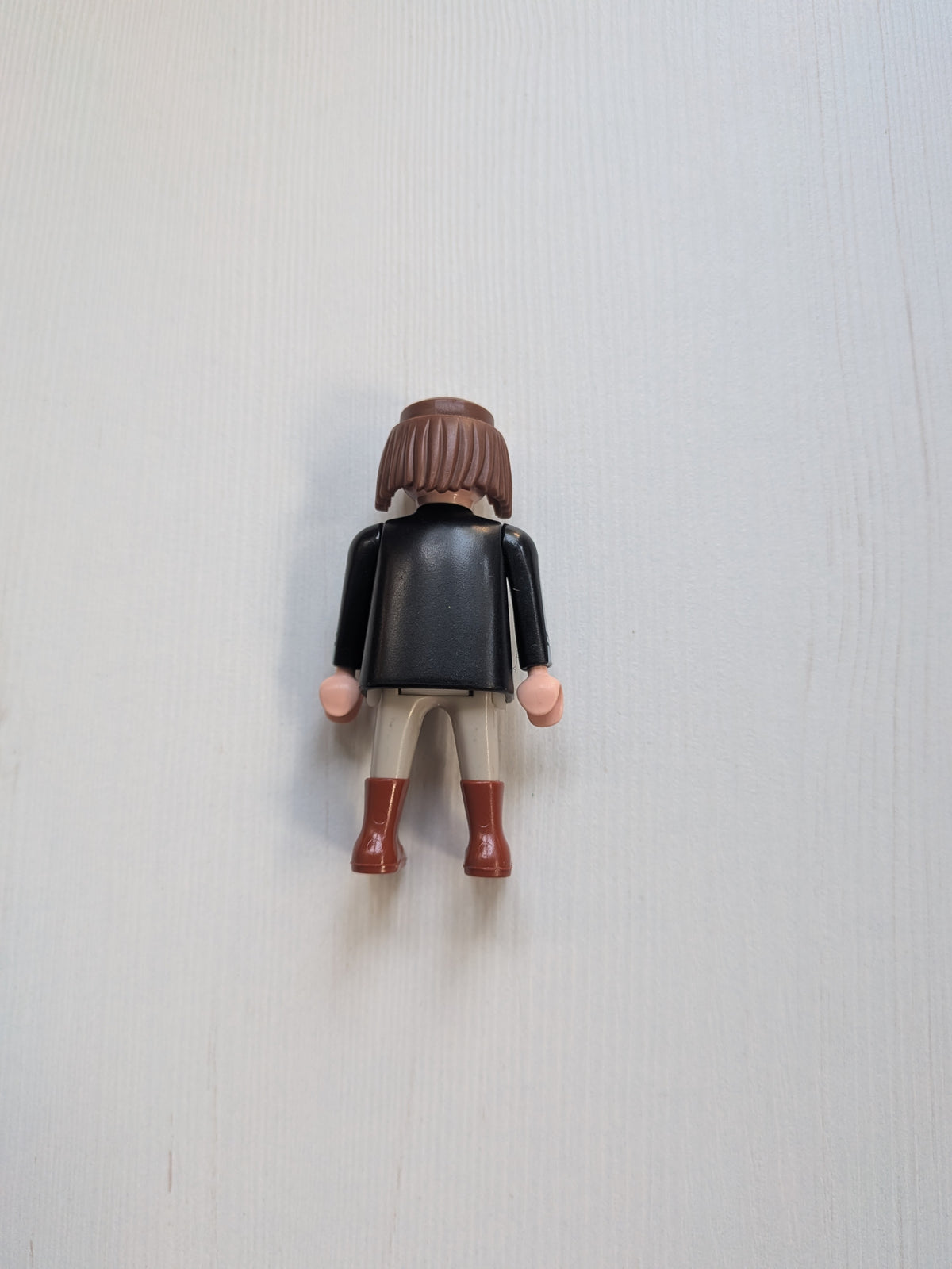 Vintage Playmobil Figure in Black/Grey Jacket - 1990s Approx