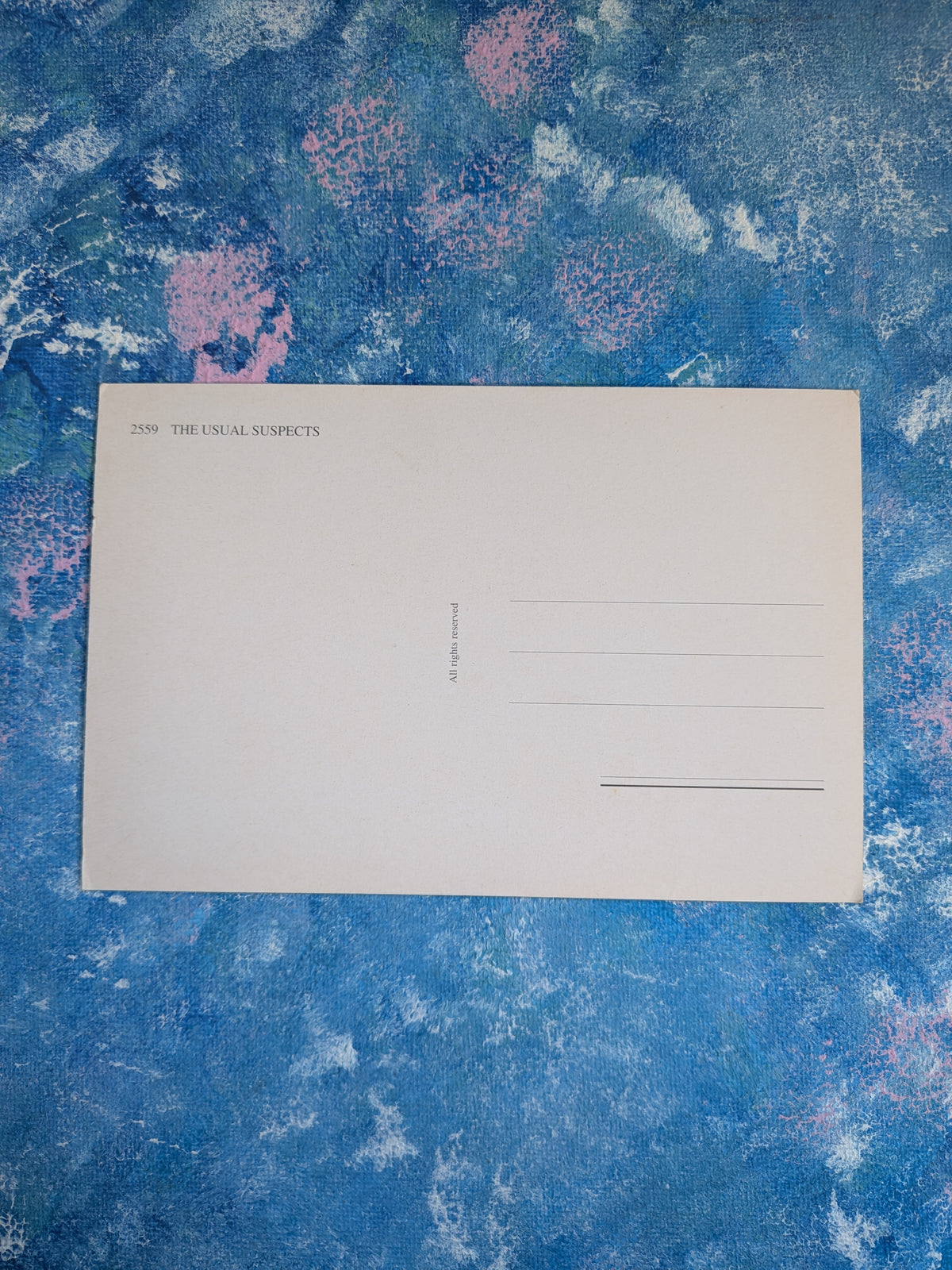 Vintage The Usual Suspects 1995 Movie Promo Postcard