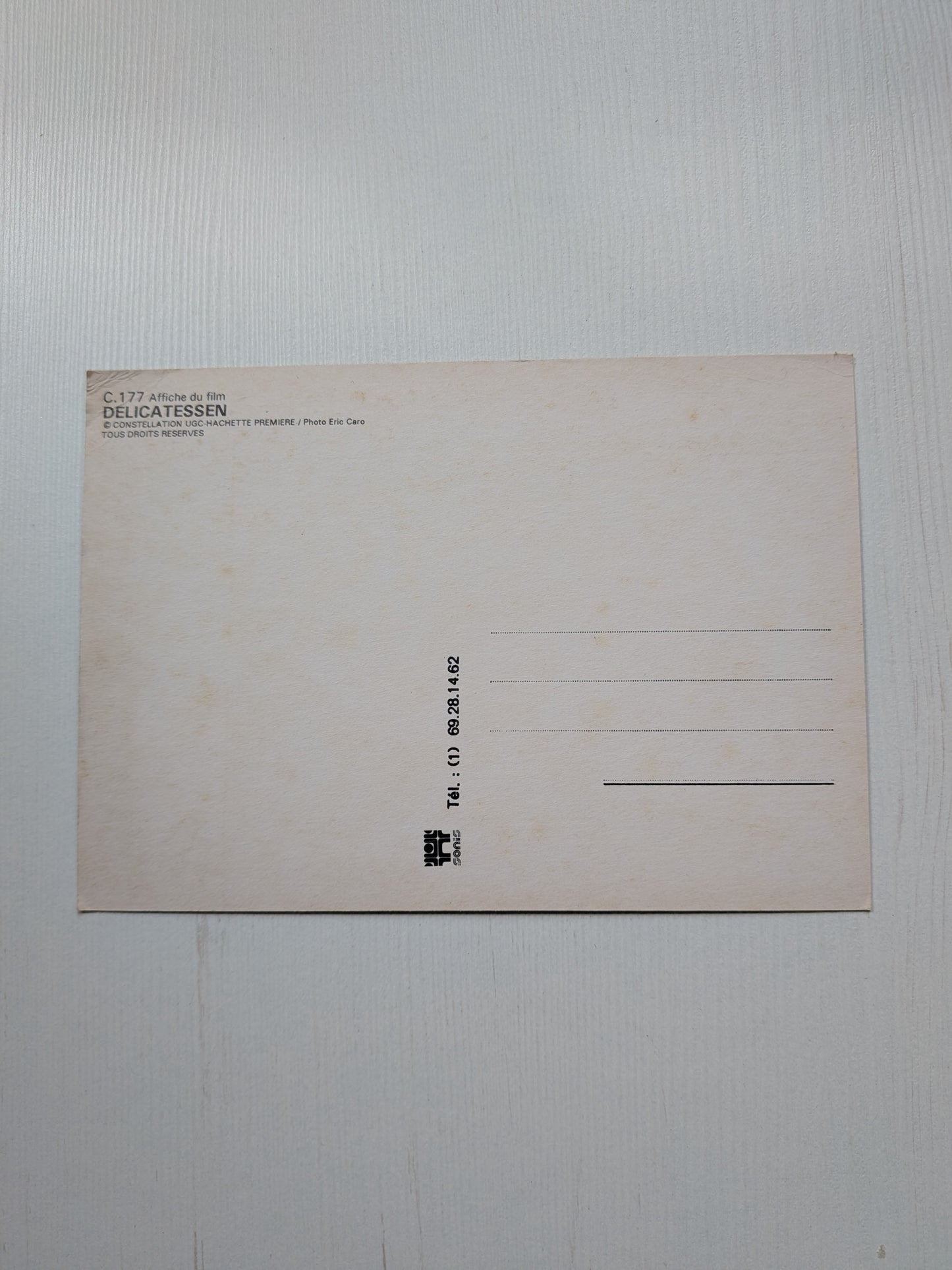 Delicatessen 1991 French Black Comedy Movie Postcard