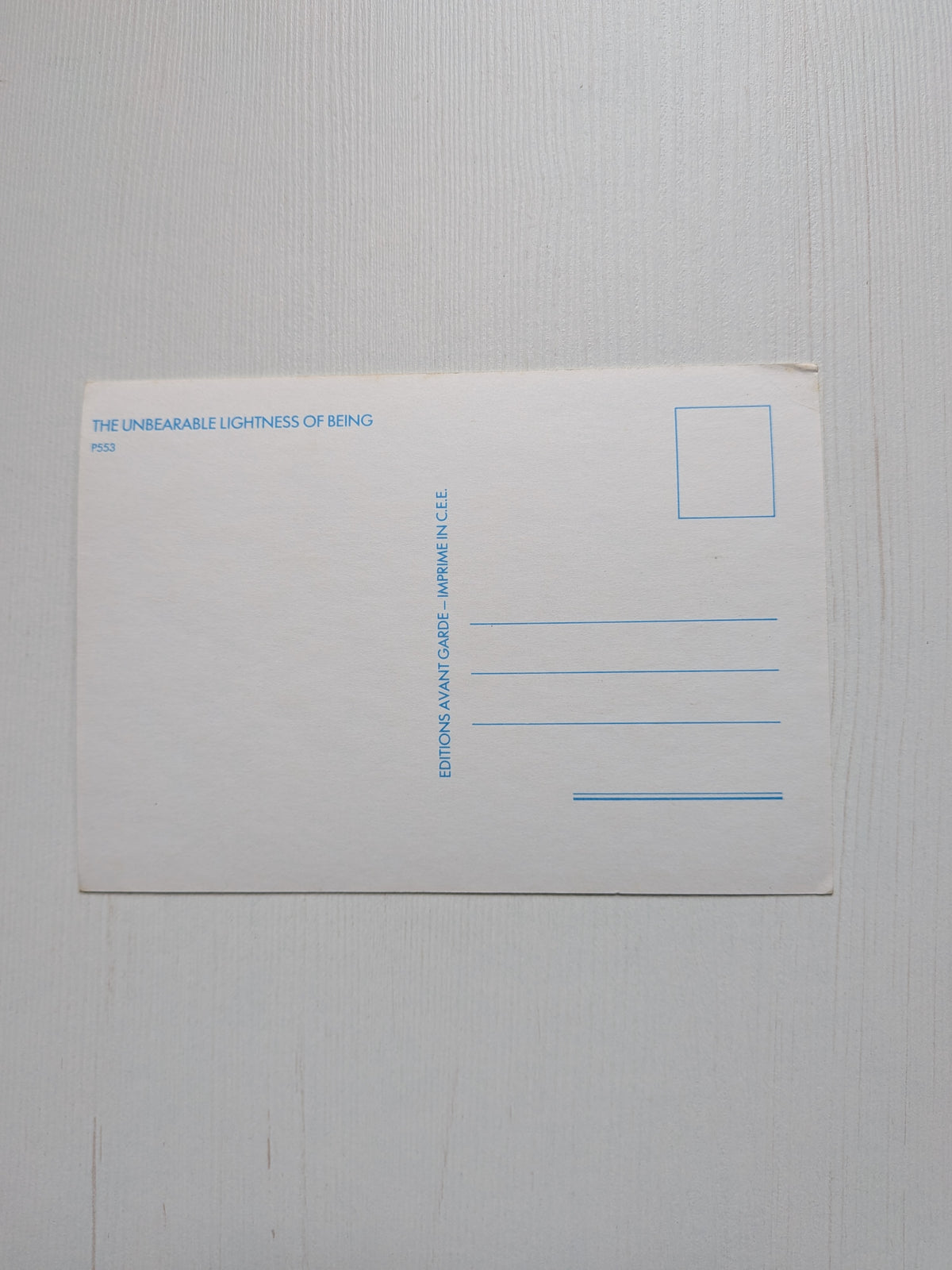 The Unbearable Lightness of Being 1988 Romantic Drama Movie Postcard