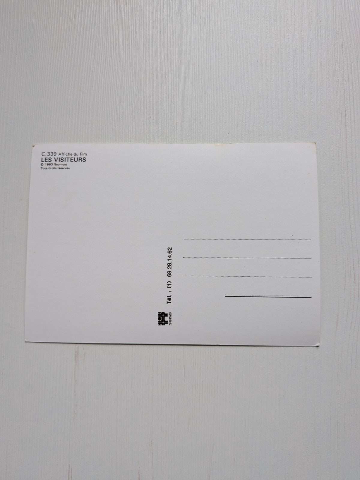 Vintage Les Visiteurs 1993 French Comedy Movie Promo Postcard