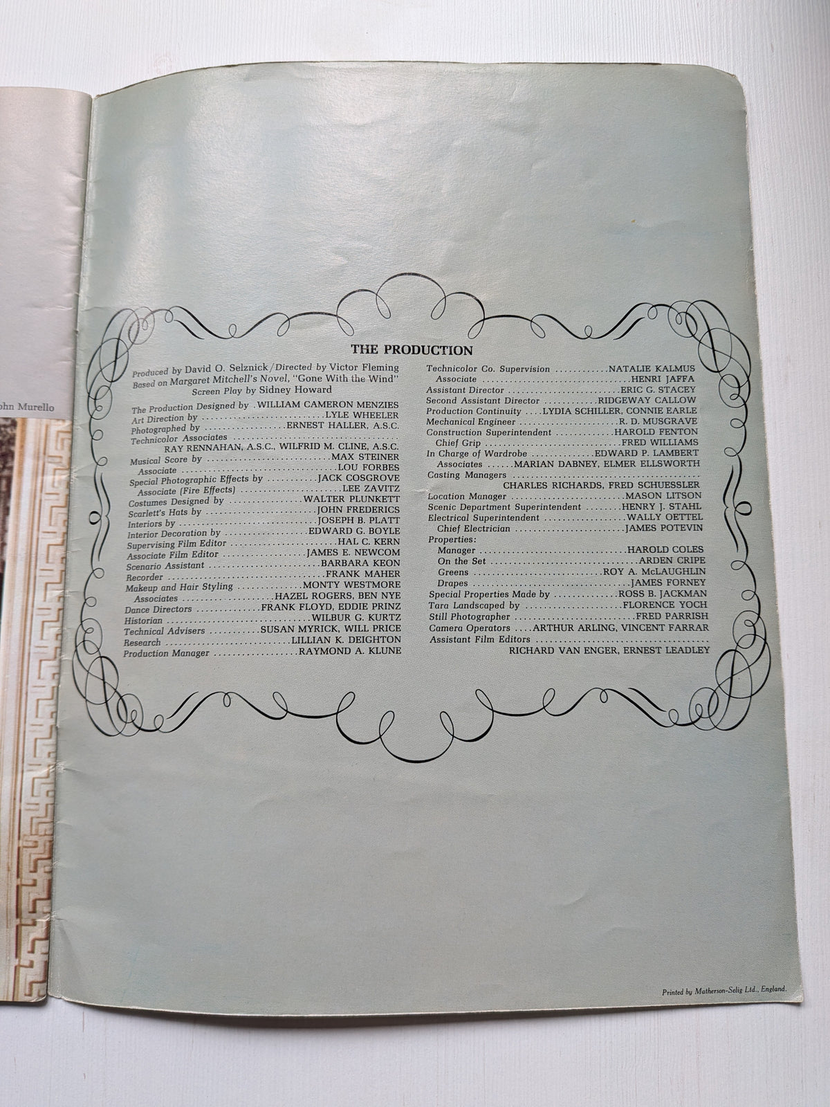 The Story of Gone With The Wind by Bob Thomas Film Programme - 1967