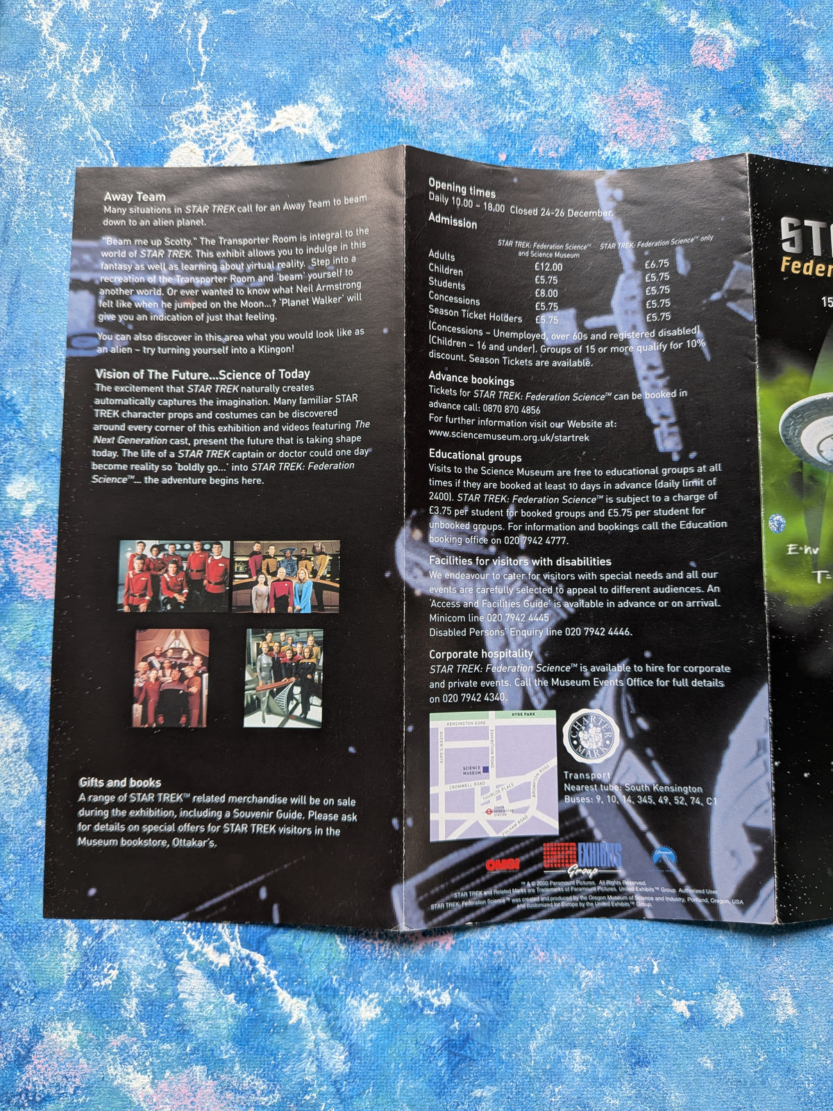 Star Trek Federation Science Flyer 2000/2001 - Manchester Science Museum