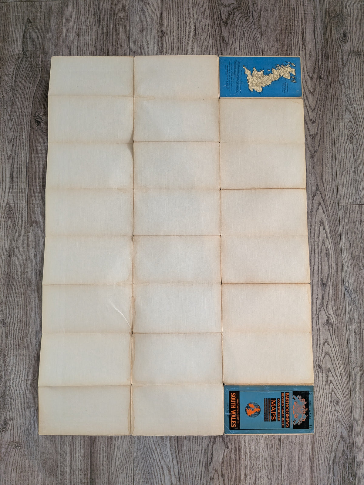 Vintage Bartholomew’s Revised "Half-Inch" Contoured Map - South Wales