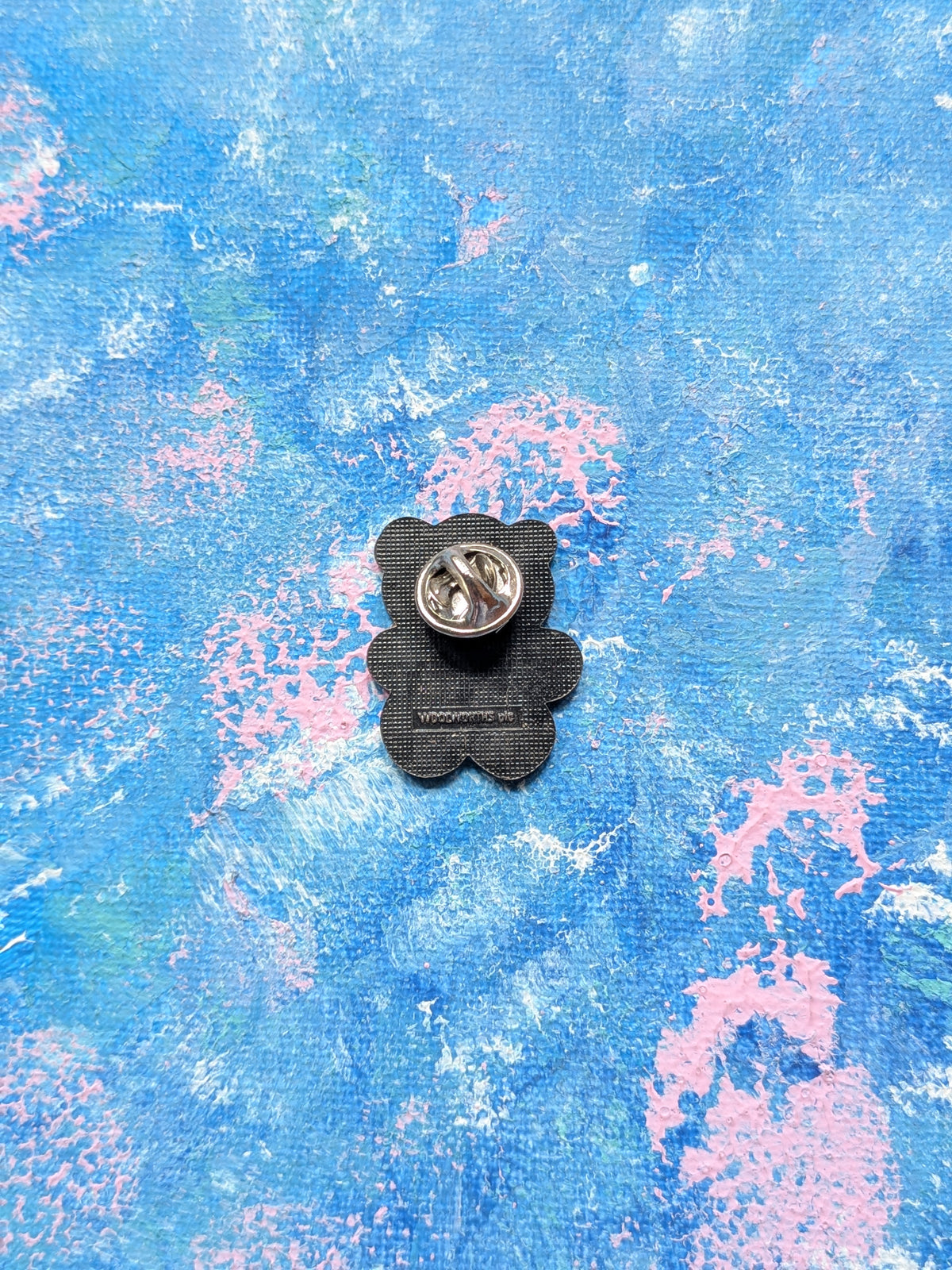 Vintage Woolworths Wooly Bear Enamel Pin Badge