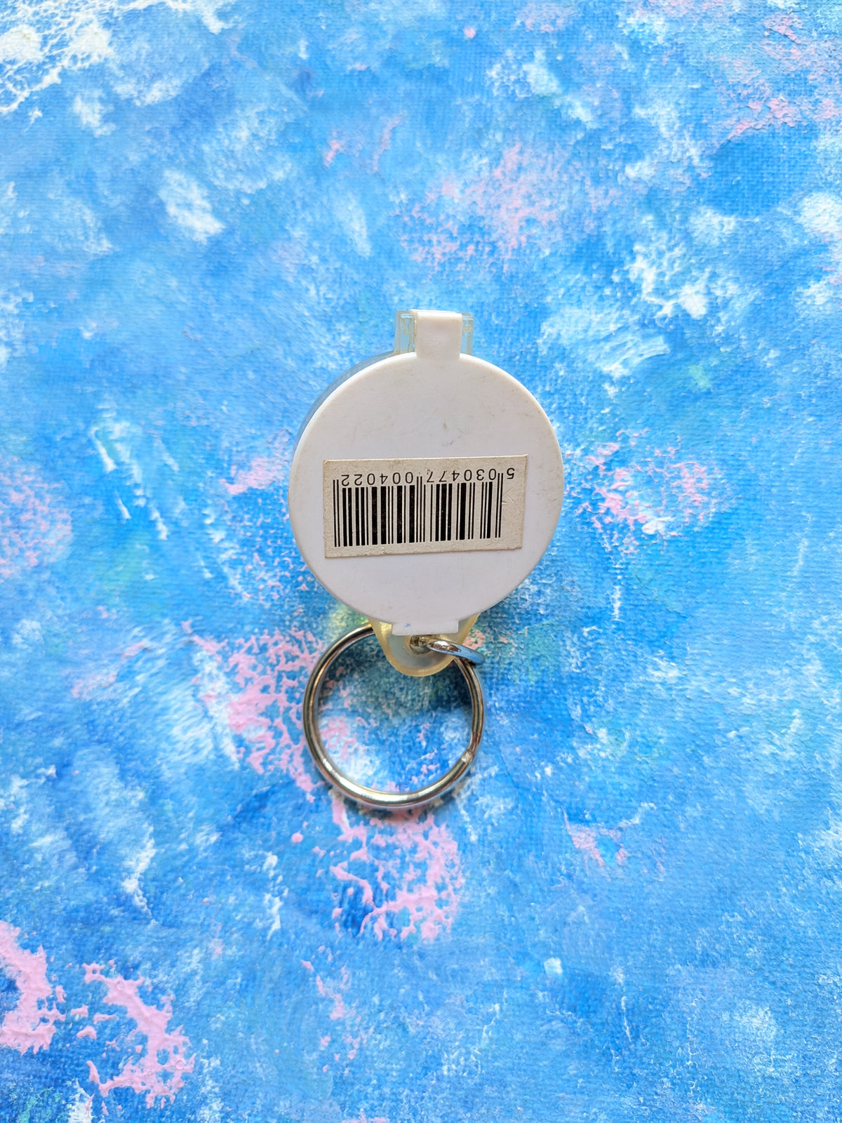 Vintage Acoustic Guitar Acrylic Shaker Novelty Keyring/Keychain