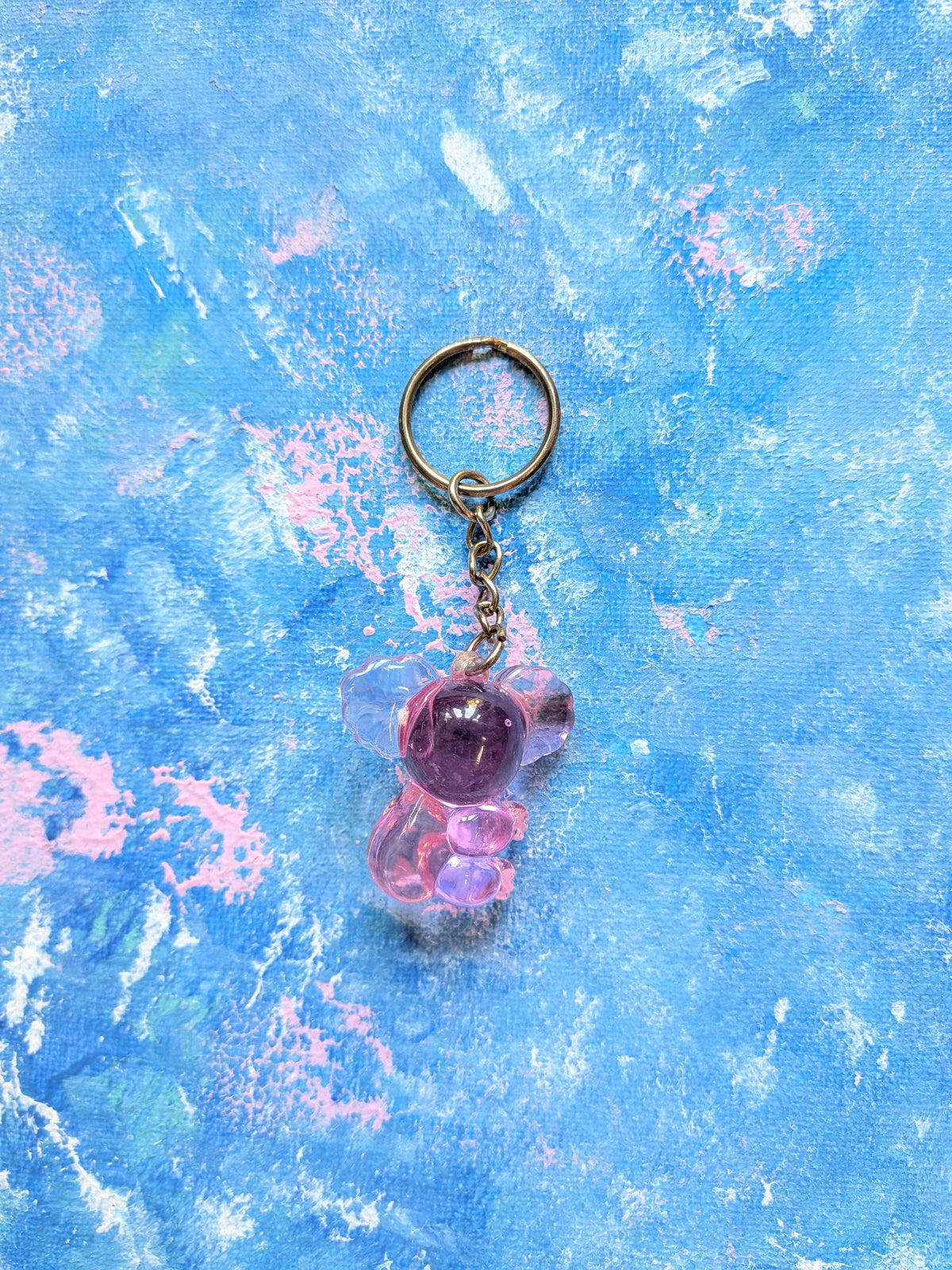 Vintage Cute Pink Koala Bear Novelty Keyring/Keychain