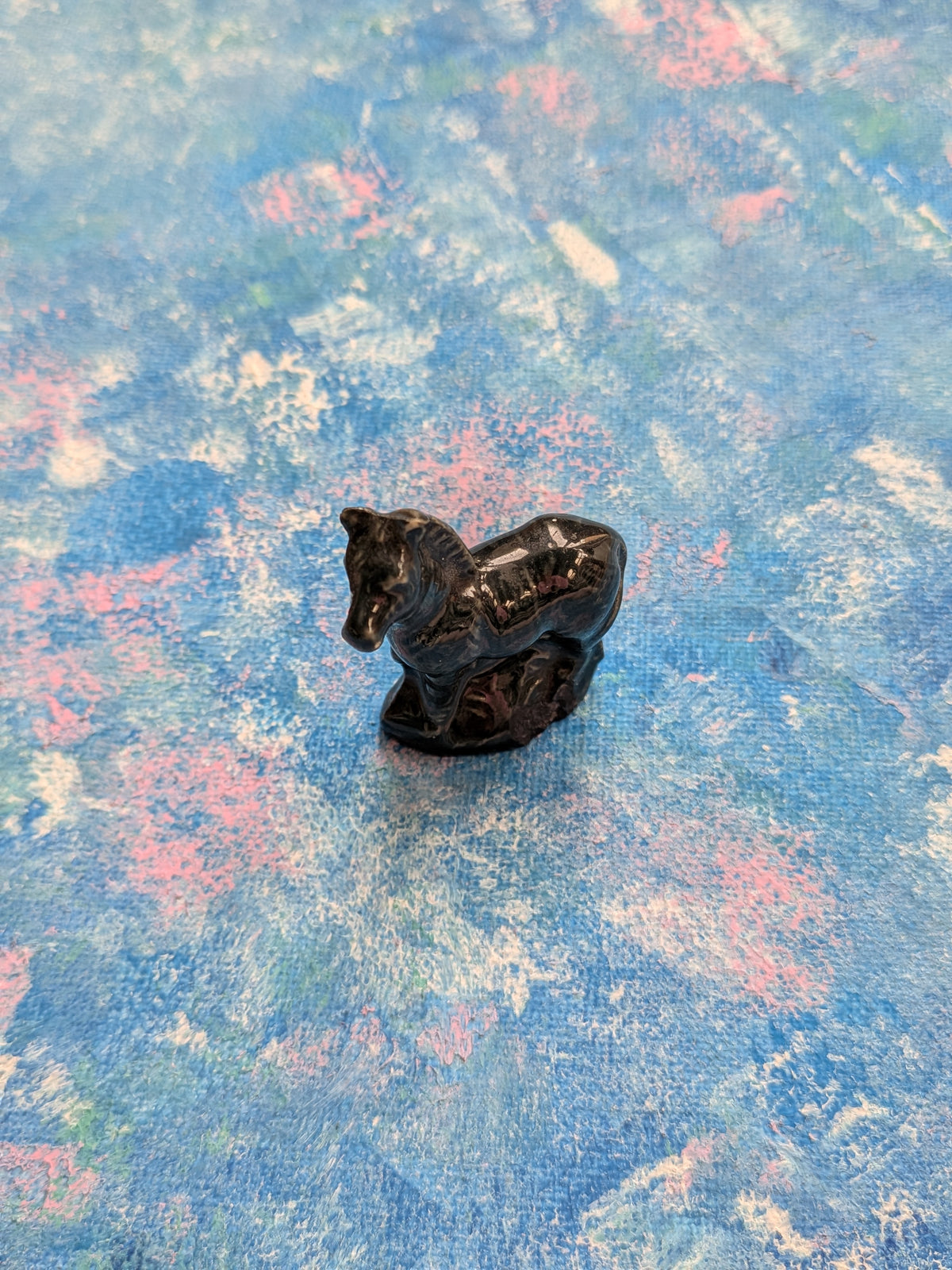 Wade Whimsies Black Zebra Ceramic Small Figurine