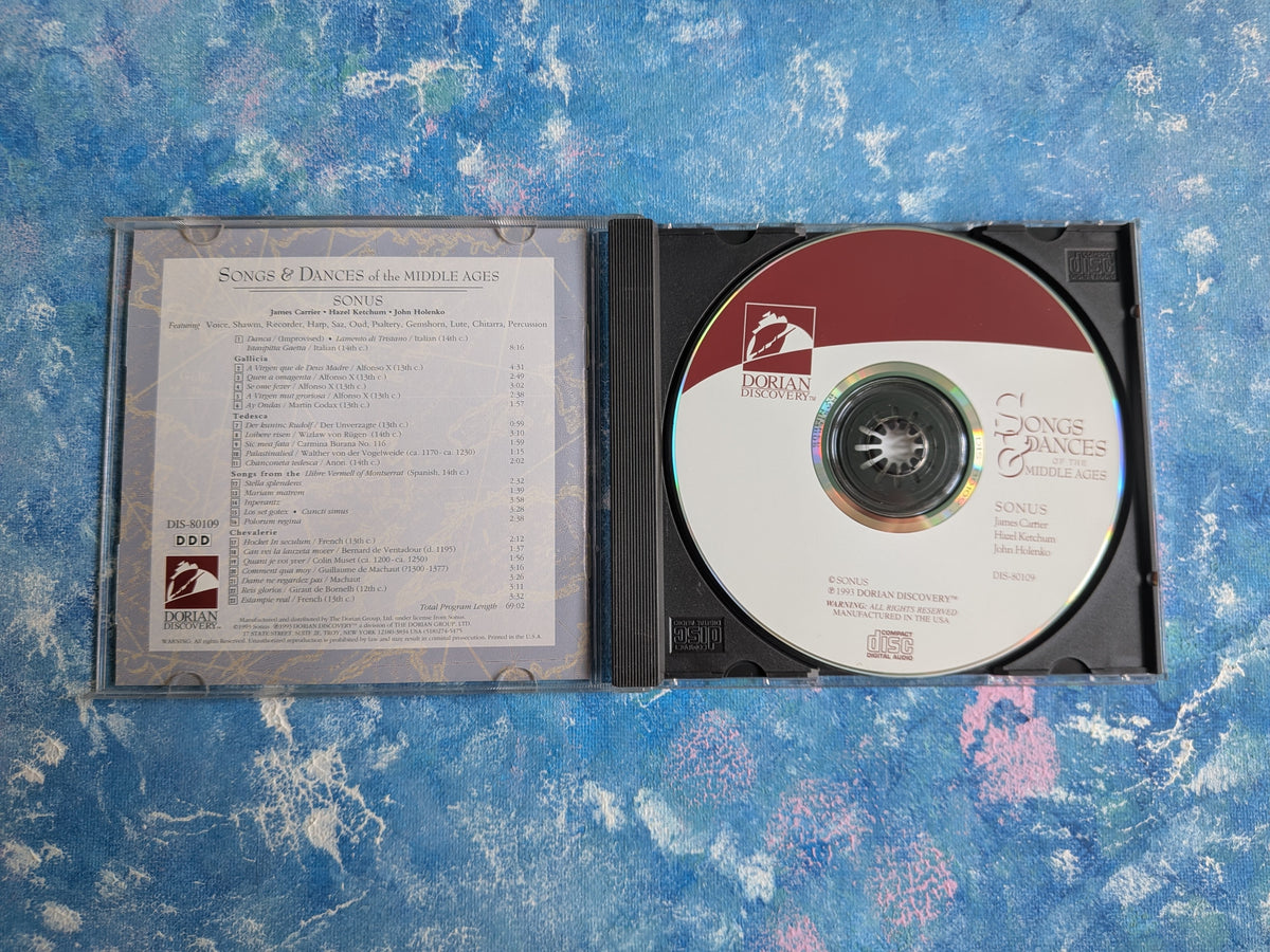 Sonus Ensemble - Songs & Dances of the Middle Ages CD - 1993 - Dorian Discovery