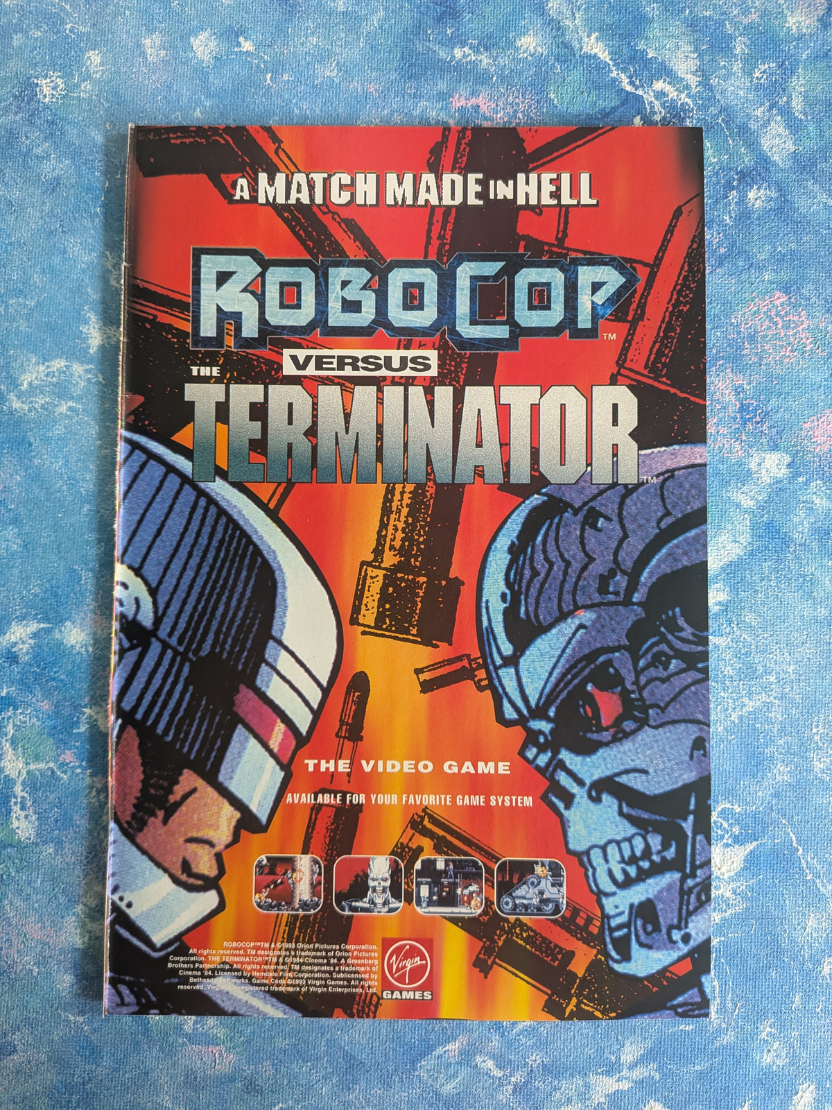 Robocop Versus The Terminator: The Video Game 1991 Advertisement