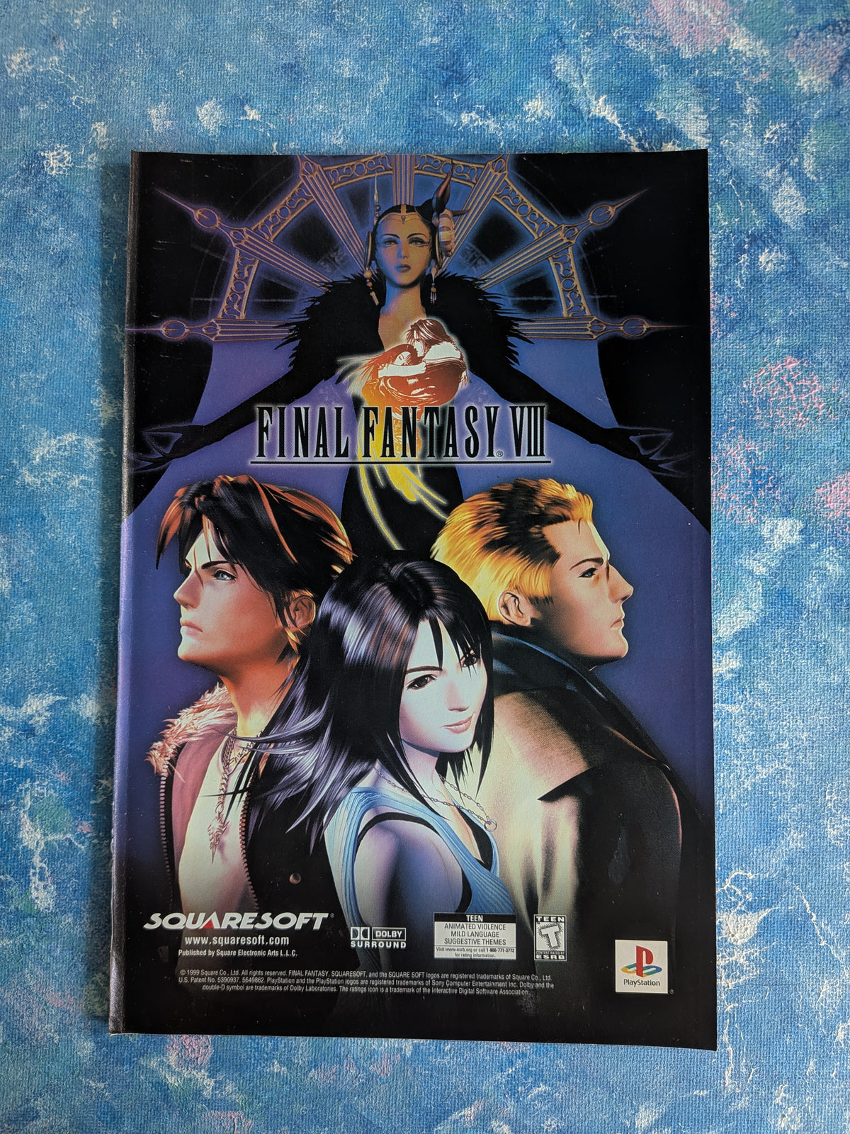 Final Fantasy VIII Squaresoft Playstion Game 1999 Advertisement