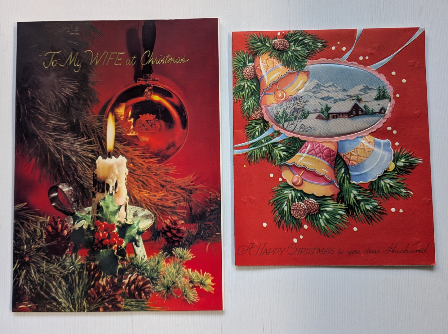 Vintage Retro/Kitsch Christmas Cards Bundle, 10 Cards For Scrapbooking/Crafts #5